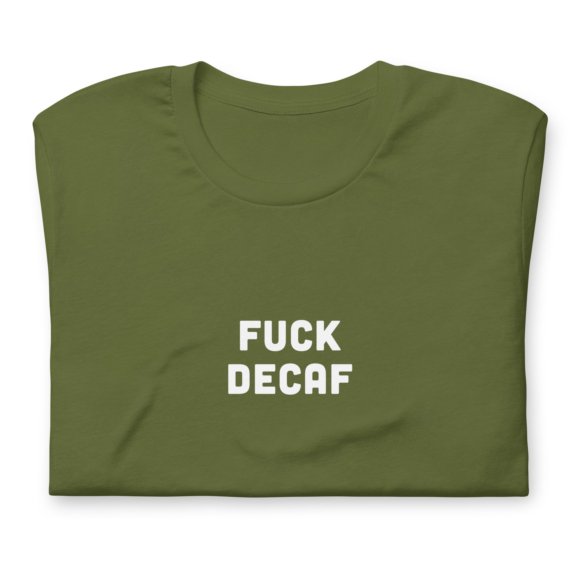 Fuck Decaf T-Shirt Size S Color Navy