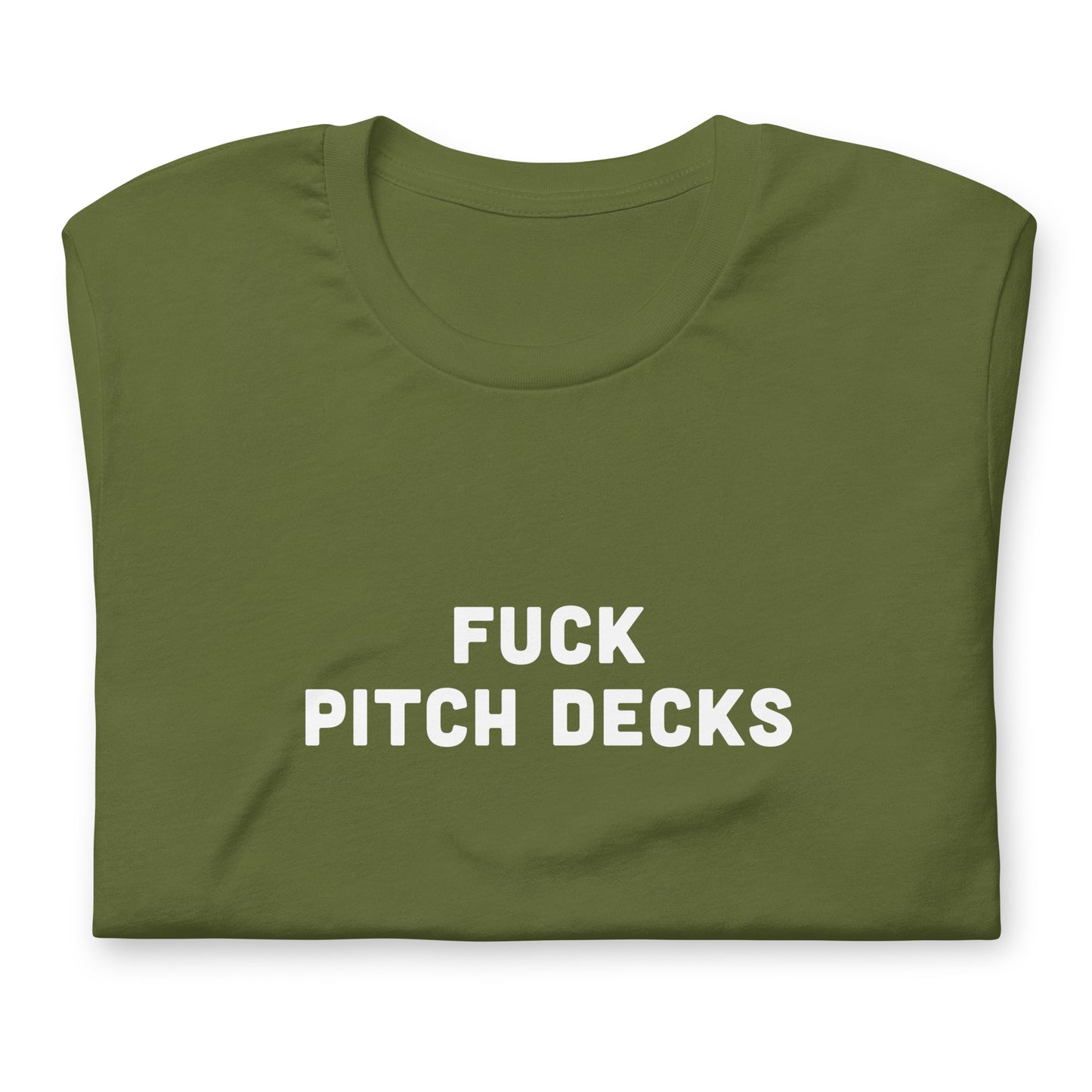 Fuck Pitch Decks T-Shirt Size S Color Navy