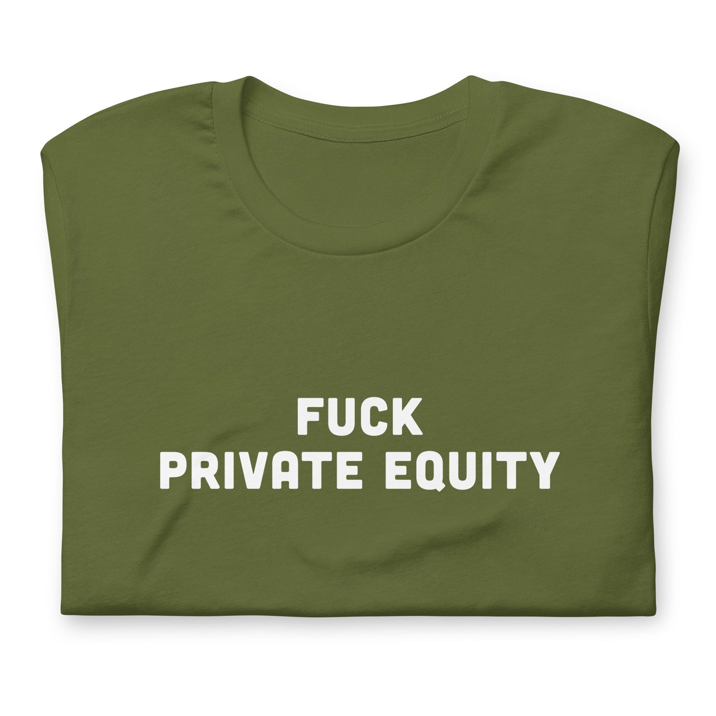 Fuck Private Equity T-Shirt Size S Color Navy
