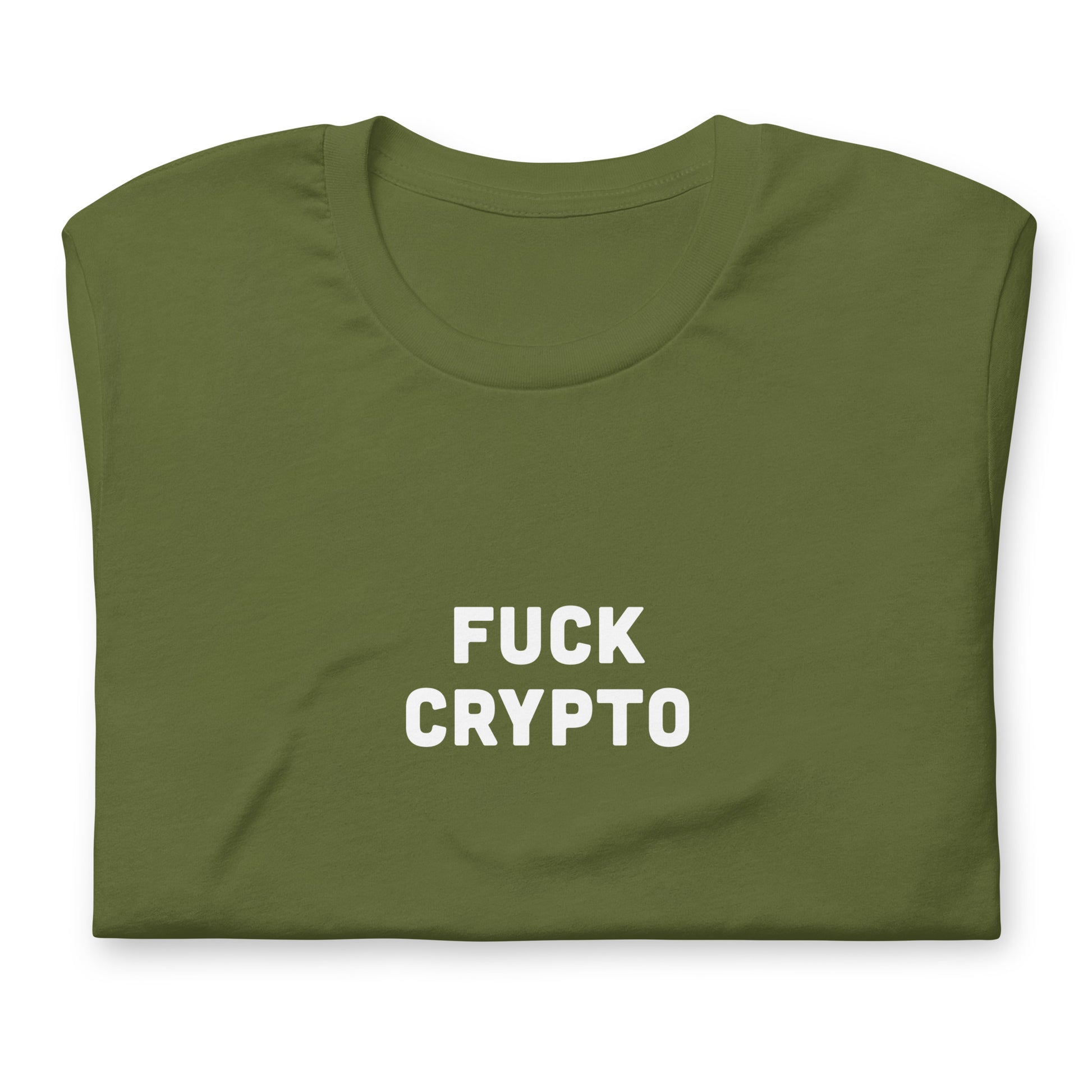 Fuck Crypto T-Shirt Size S Color Navy