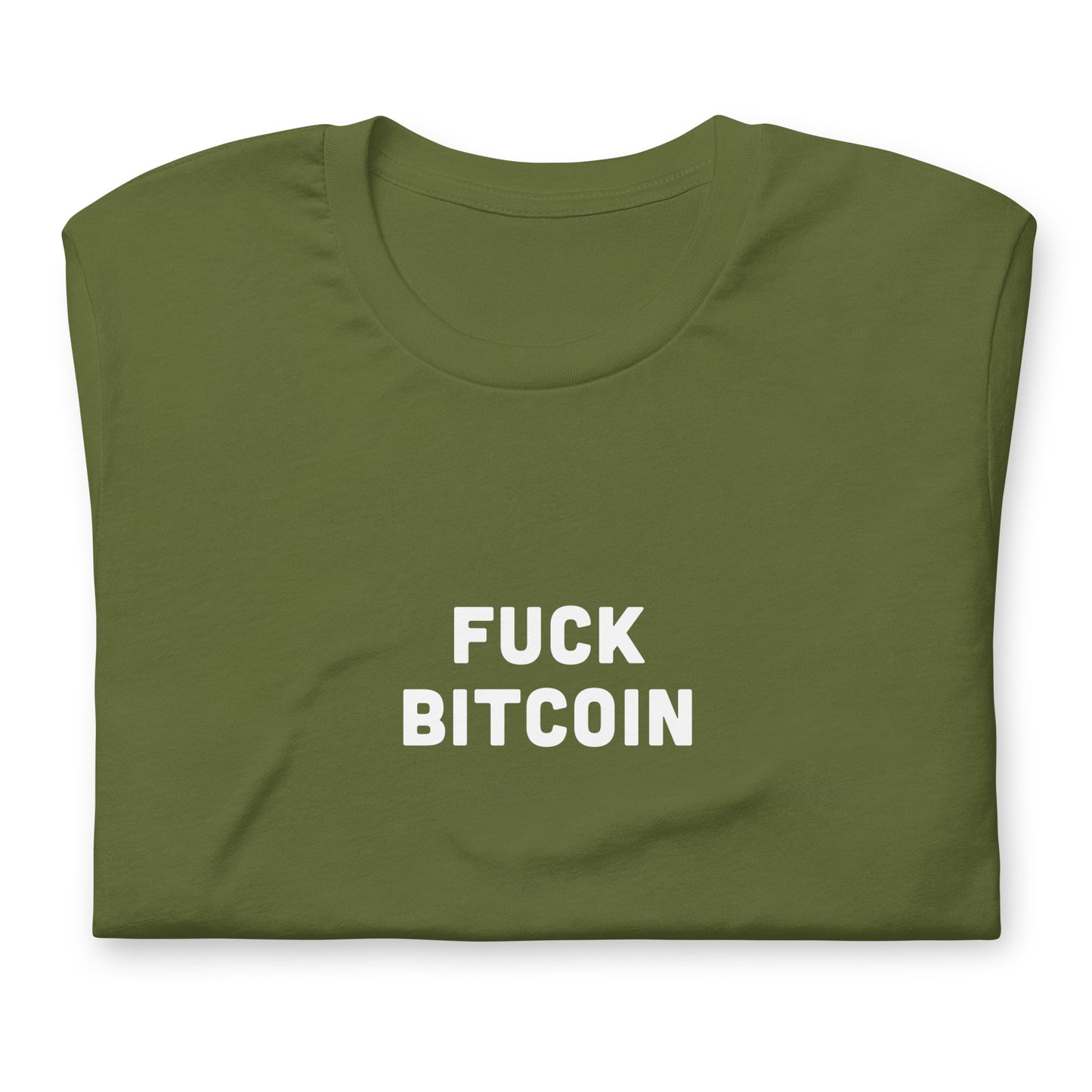 Fuck Bitcoin T-Shirt Size 2XL Color Black