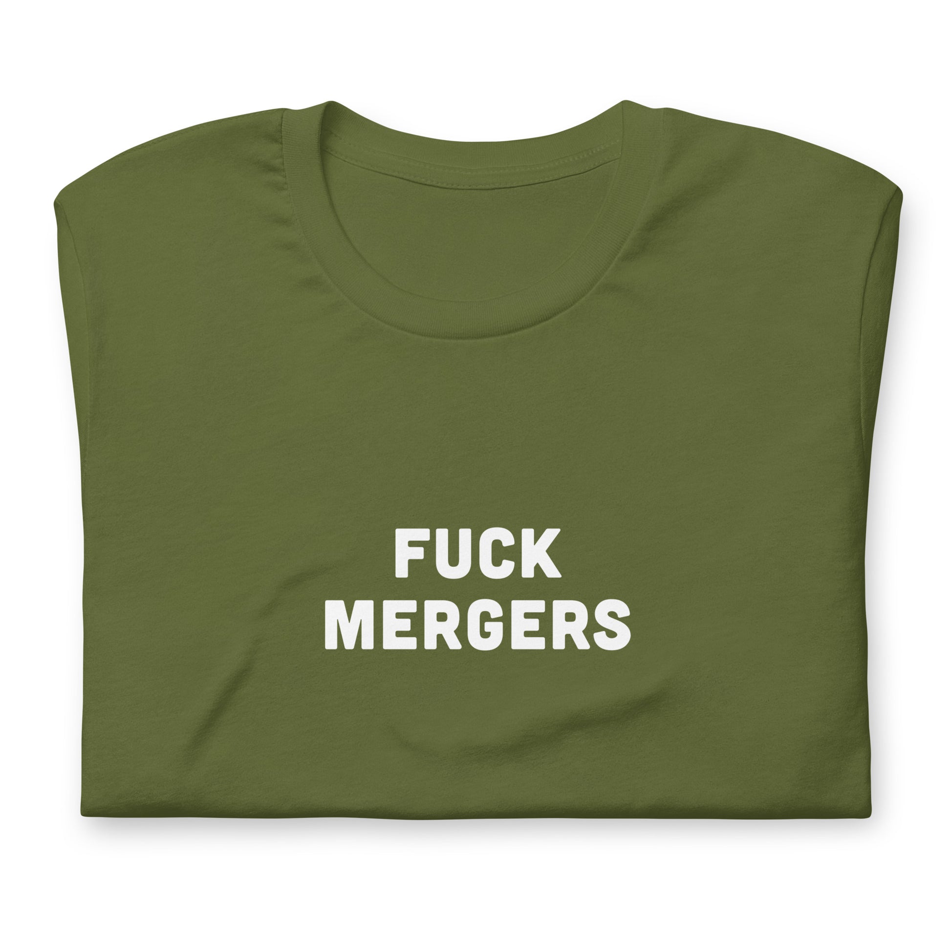 Fuck Mergers T-Shirt Size 2XL Color Black
