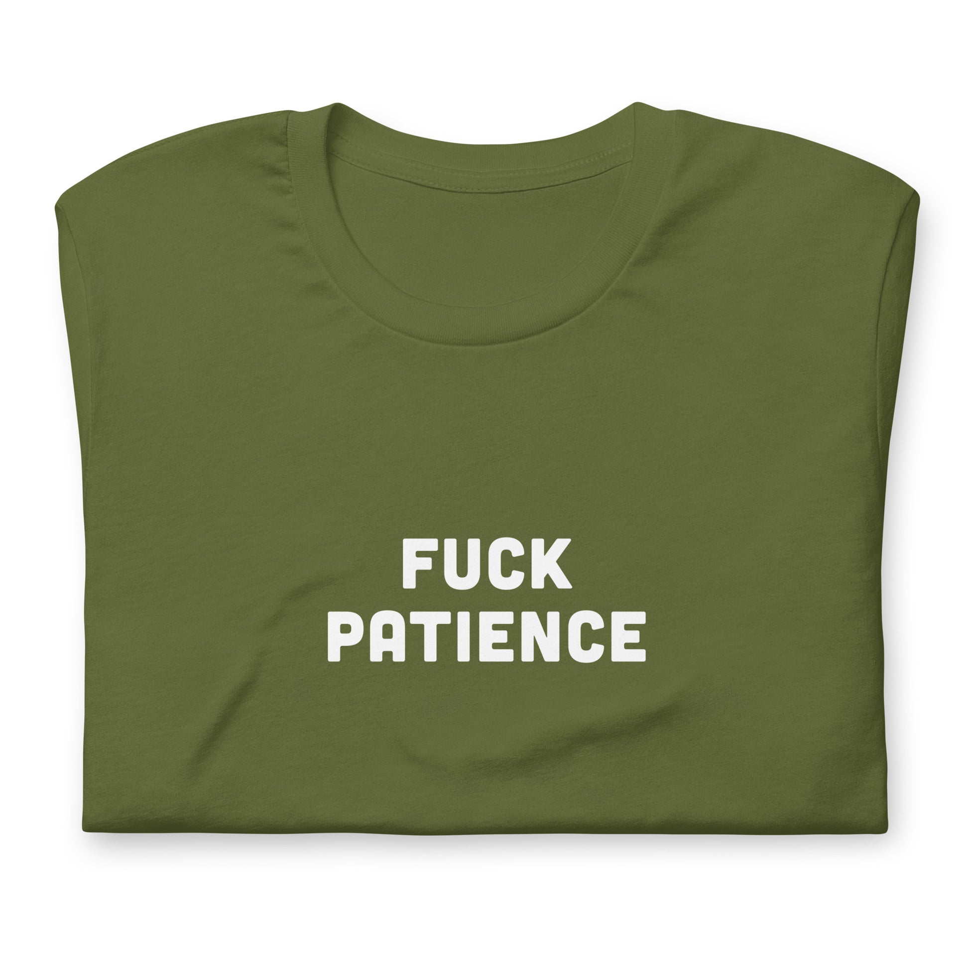 Fuck Patience T-Shirt Size S Color Navy