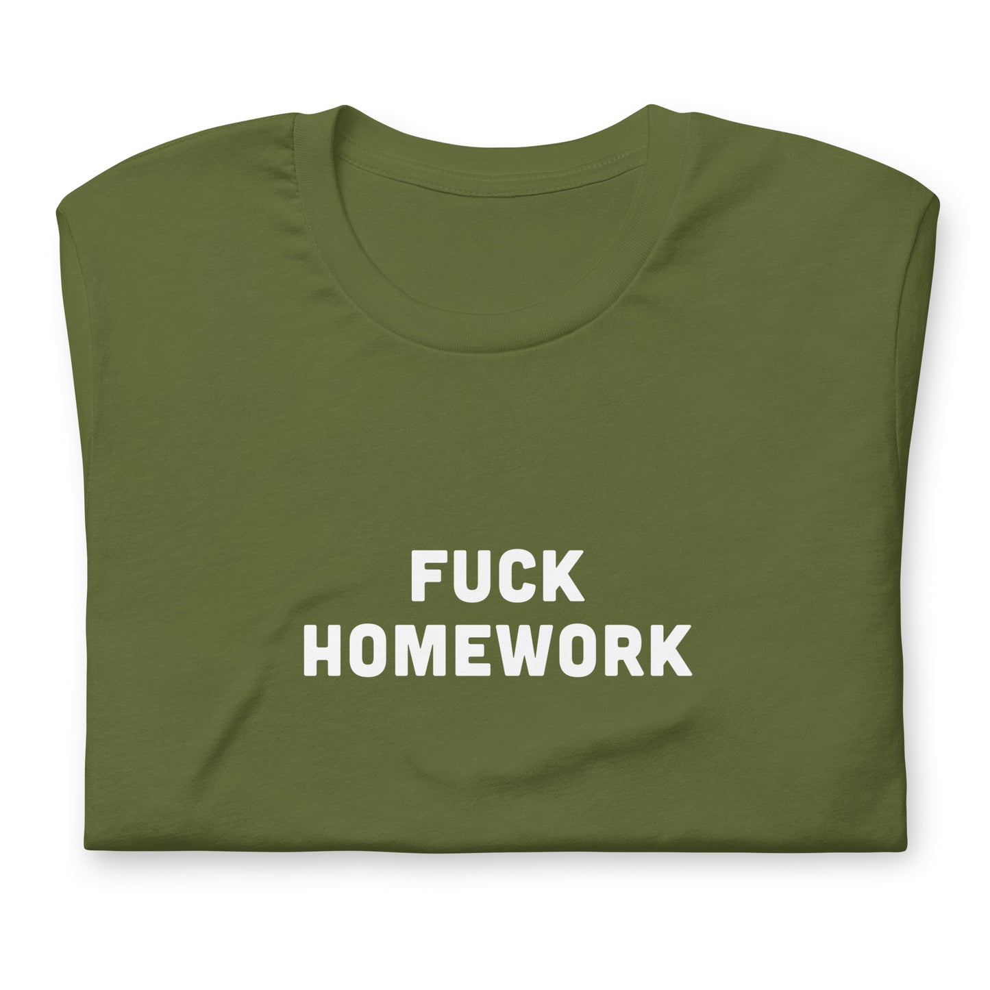 Fuck Homework T-Shirt Size S Color Navy