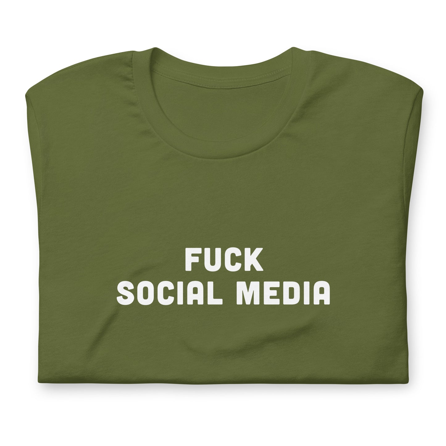 Fuck Social Media T-Shirt Size M Color Navy