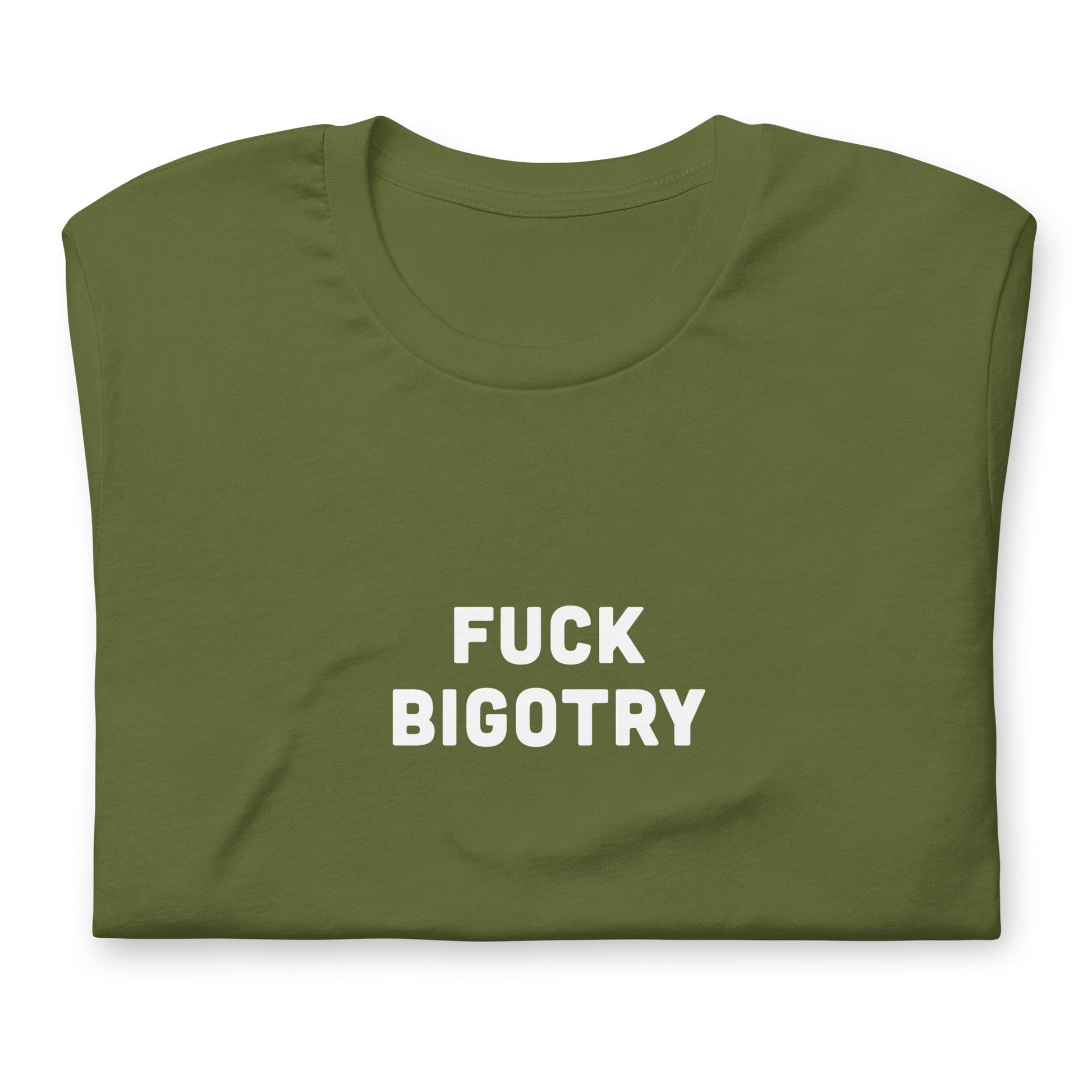 Fuck Bigotry T-Shirt Size S Color Navy