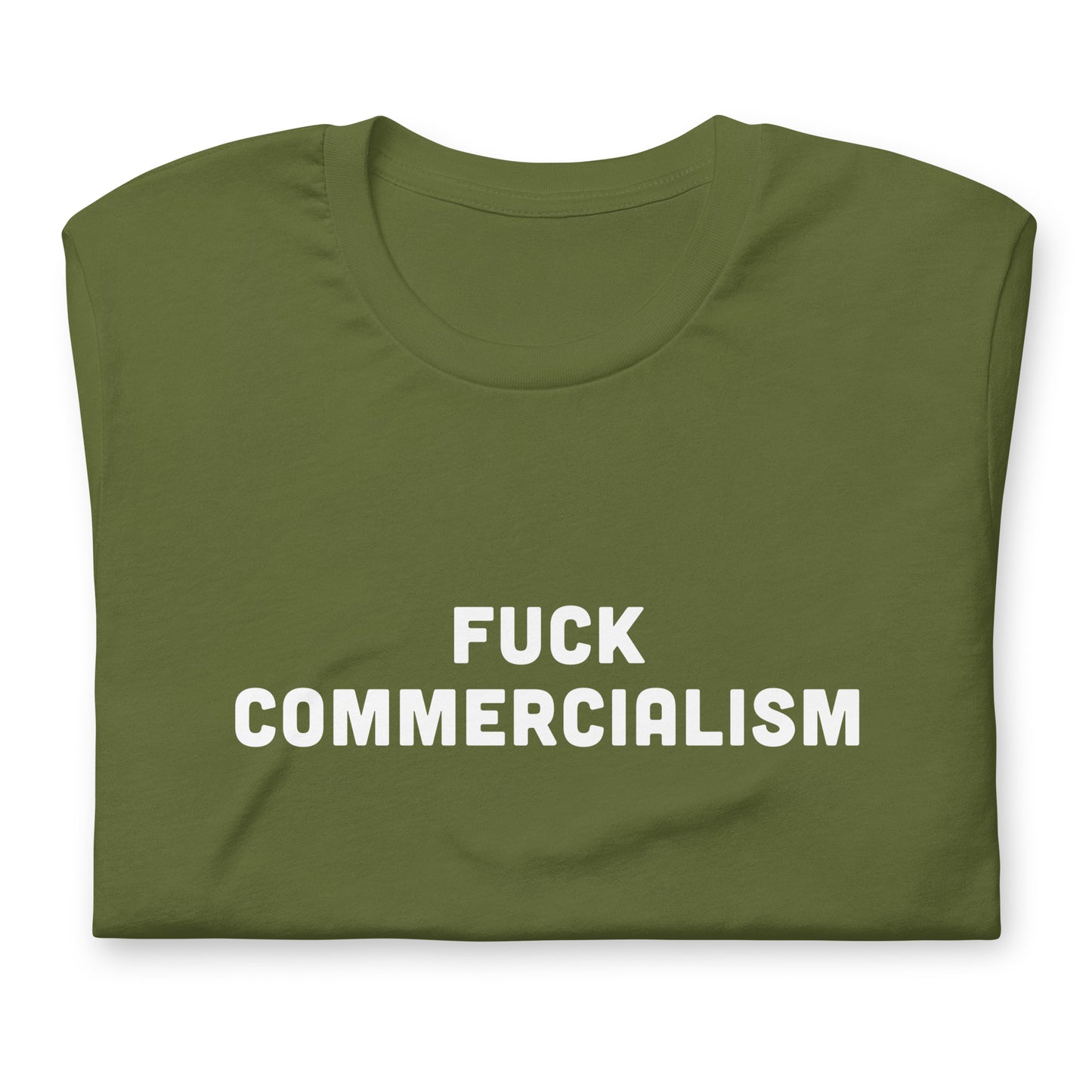 Fuck Commercialism T-Shirt Size S Color Navy