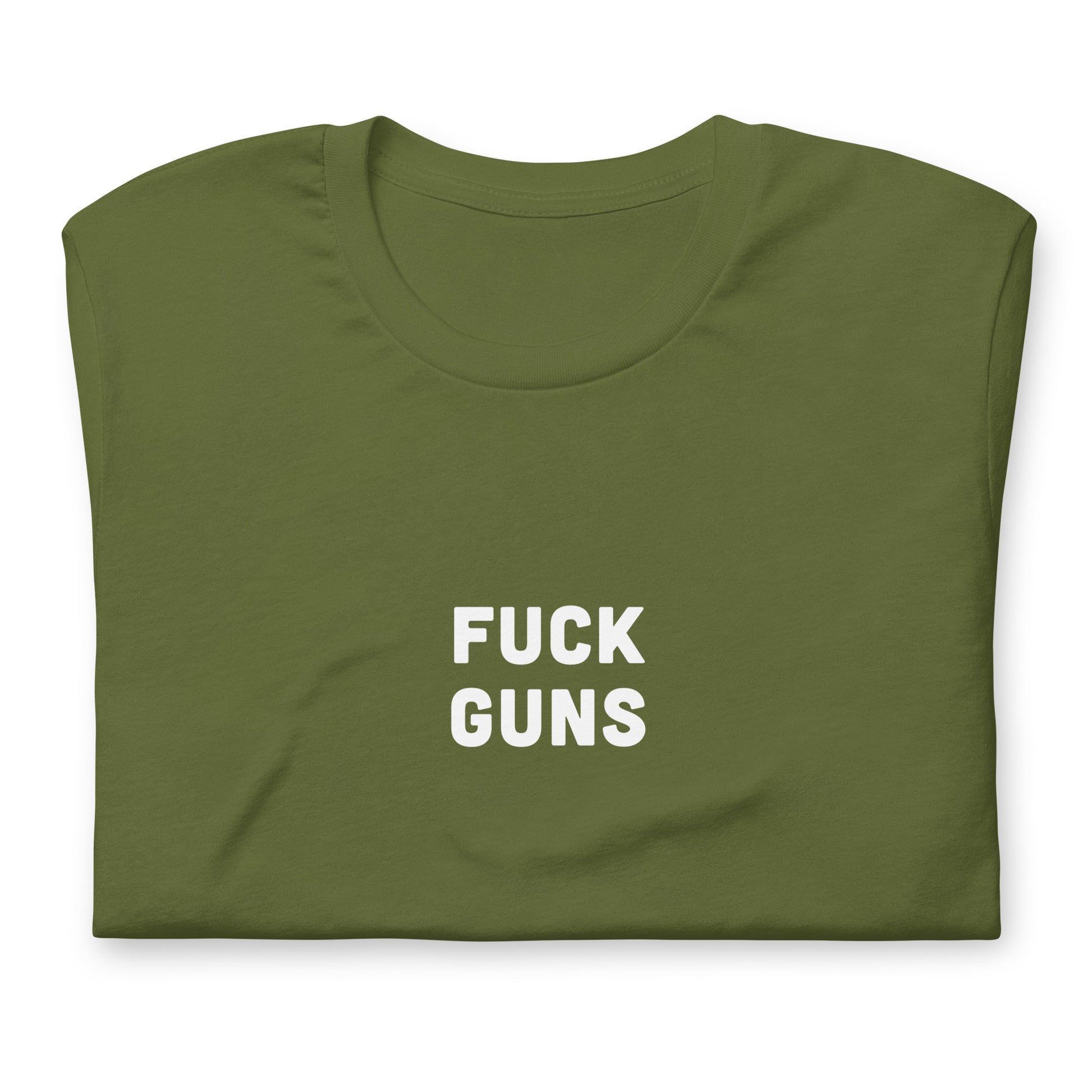 Fuck Guns T-Shirt Size 2XL Color Black