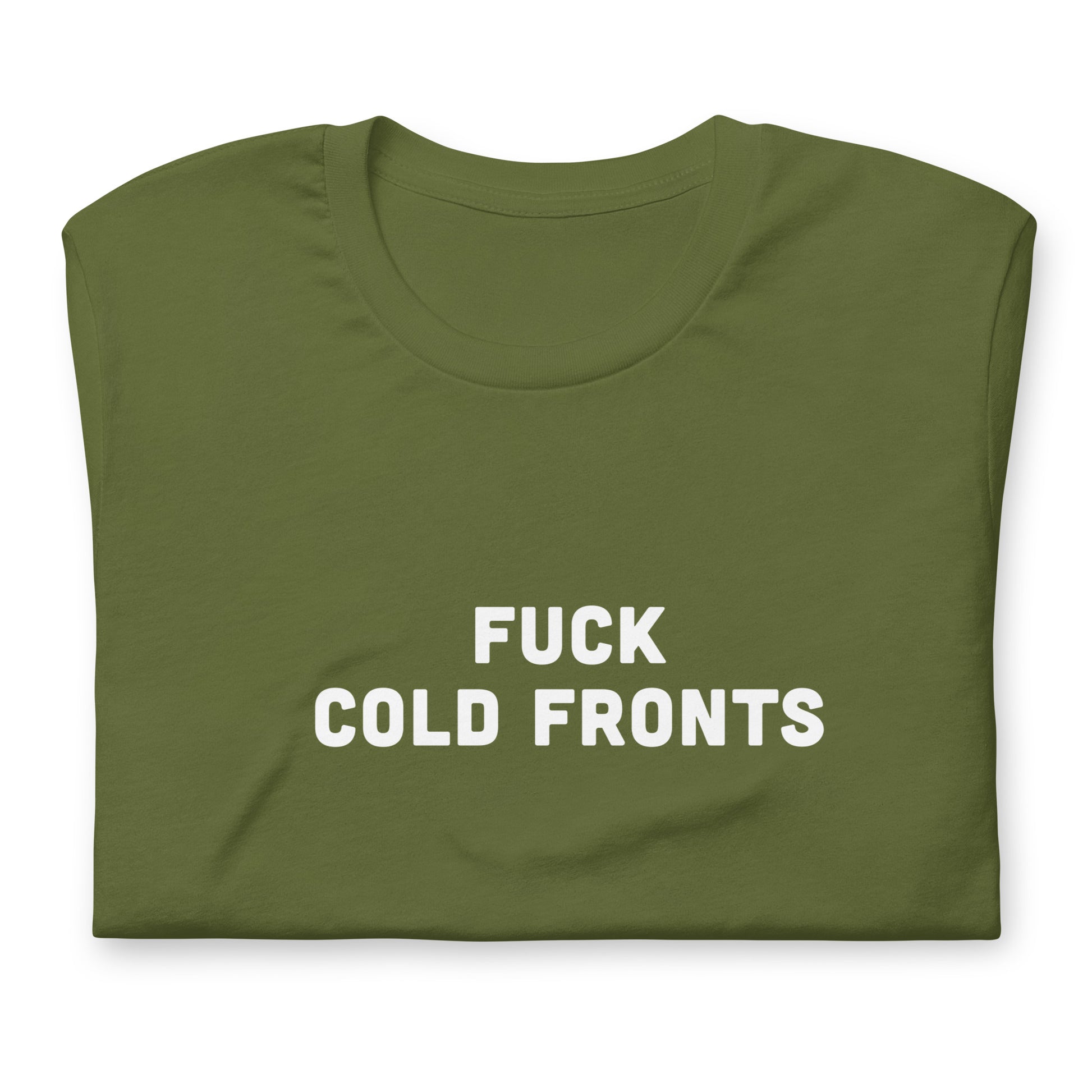 Fuck Cold Fronts T-Shirt Size S Color Navy