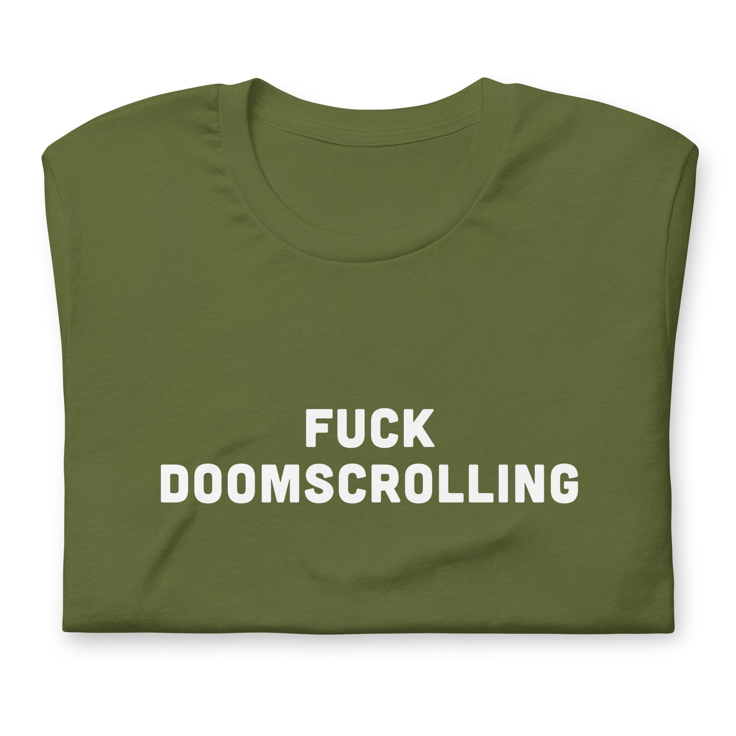 Fuck Doomscrolling T-Shirt Size S Color Navy