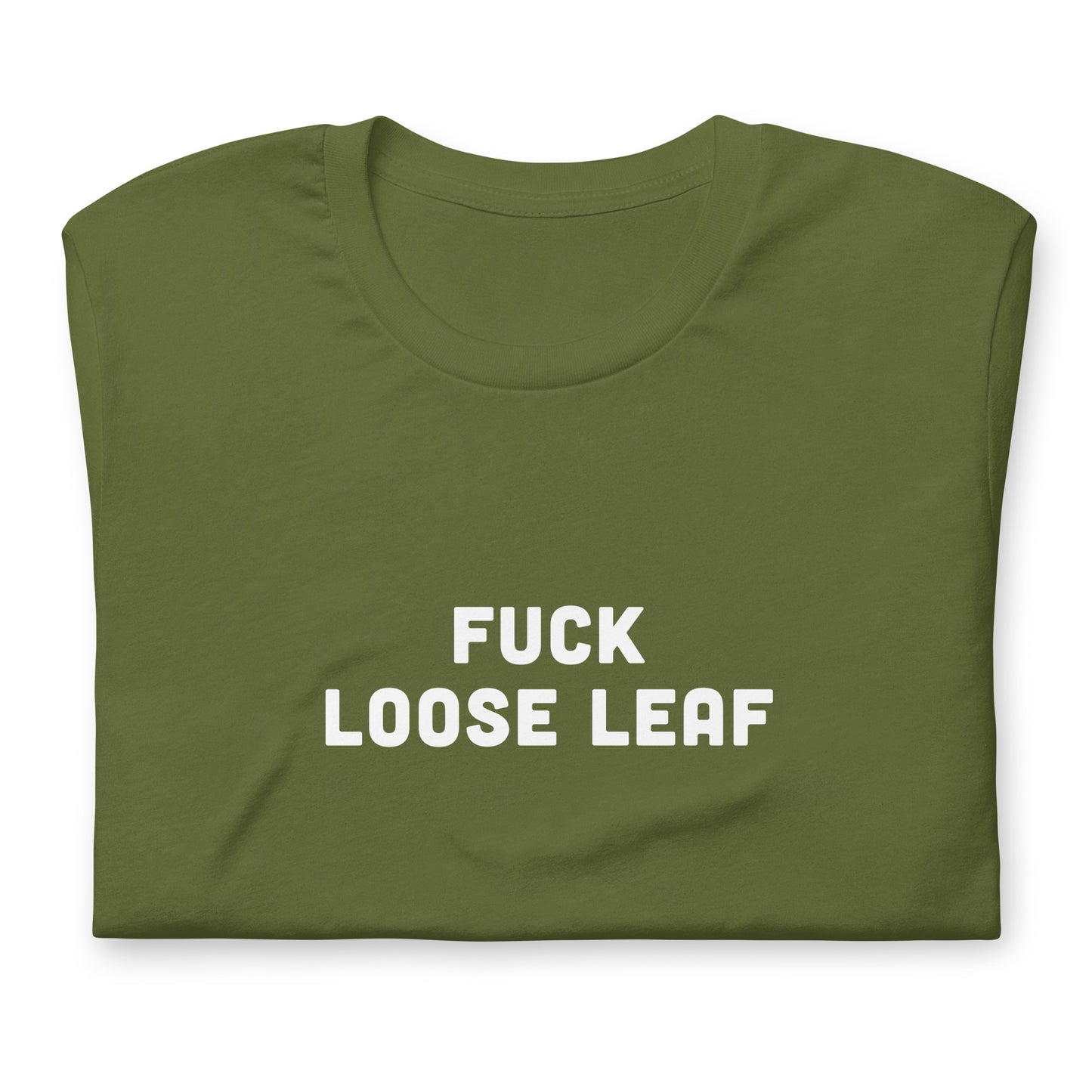 Fuck Loose Leaf T-Shirt Size S Color Black