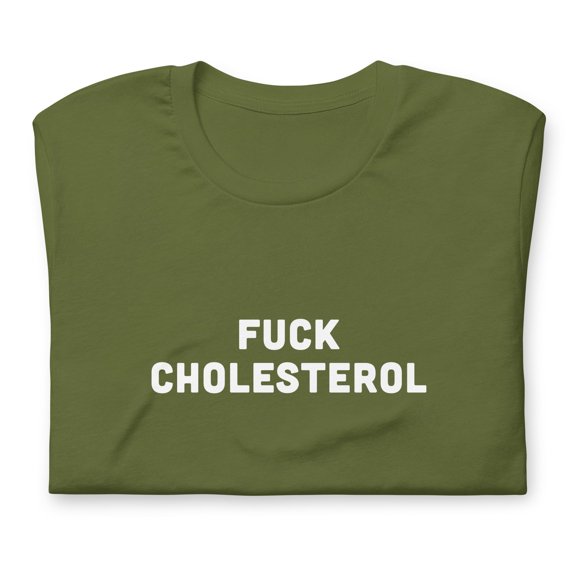 Fuck Cholesterol T-Shirt Size S Color Navy