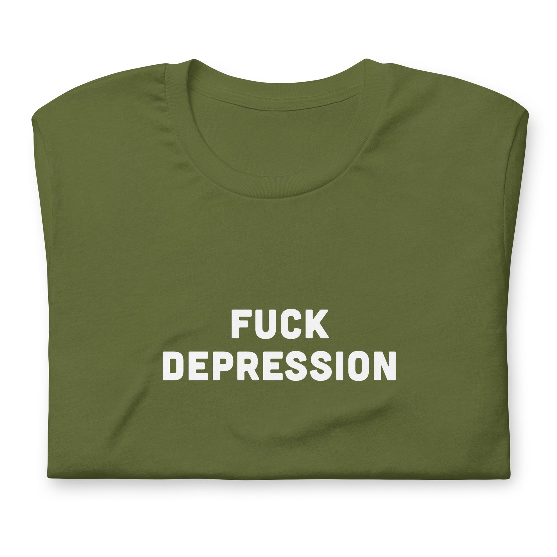 Fuck Depression T-Shirt Size S Color Navy