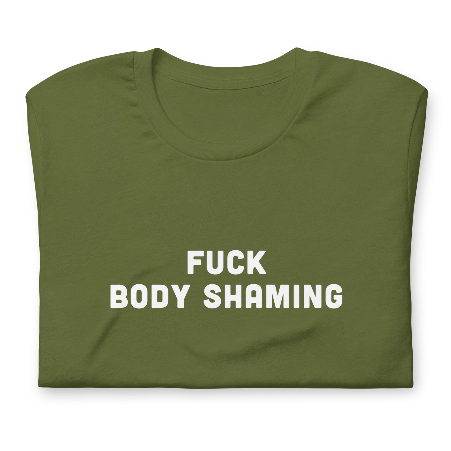 Fuck Body Shaming T-shirt Size S Color Navy