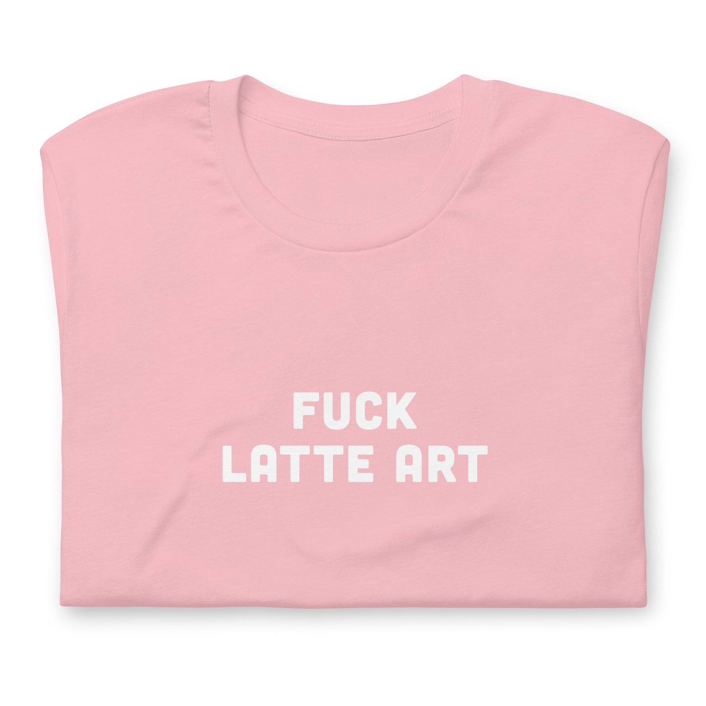 Fuck Latte Art T-Shirt Size S Color Asphalt