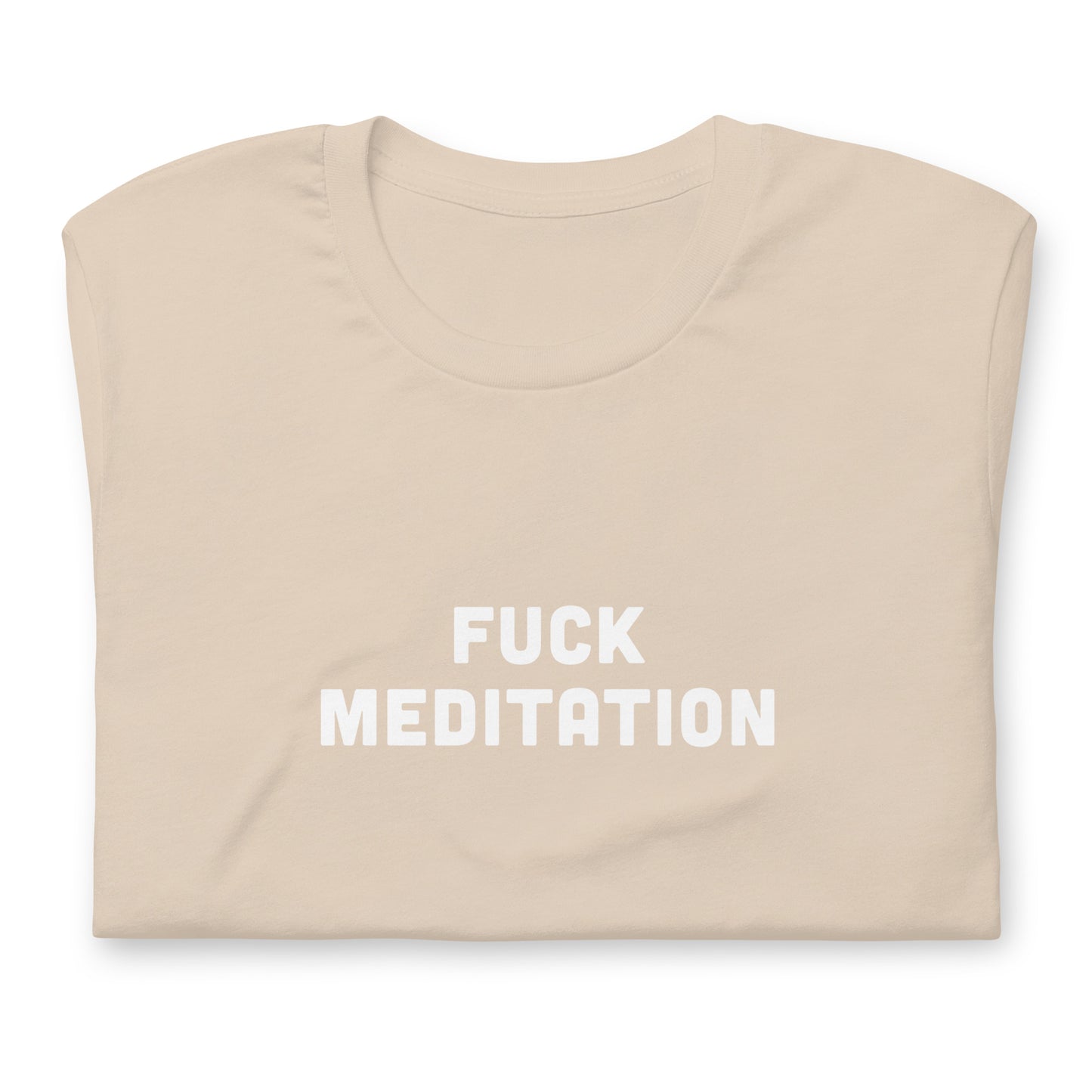 Fuck Meditation T-Shirt Size L Color Asphalt