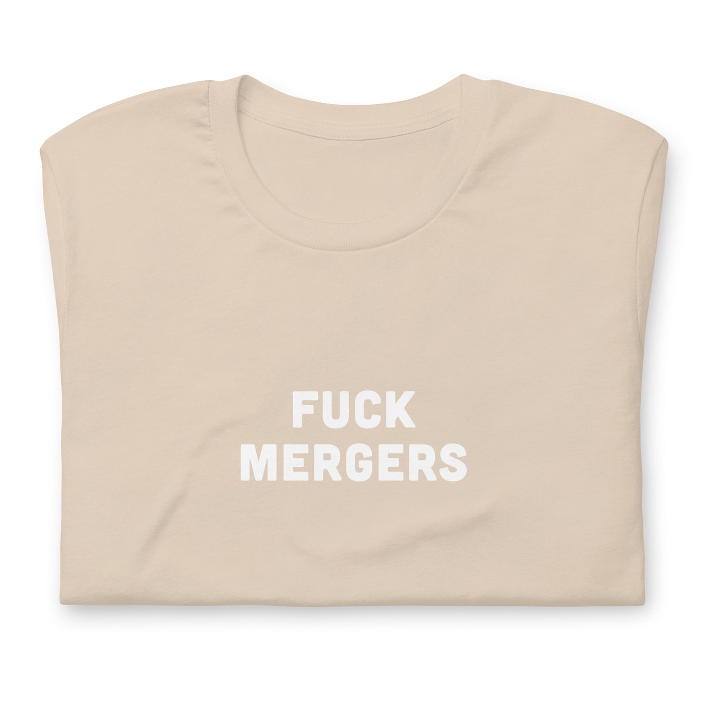 Fuck Mergers T-Shirt Size L Color Asphalt