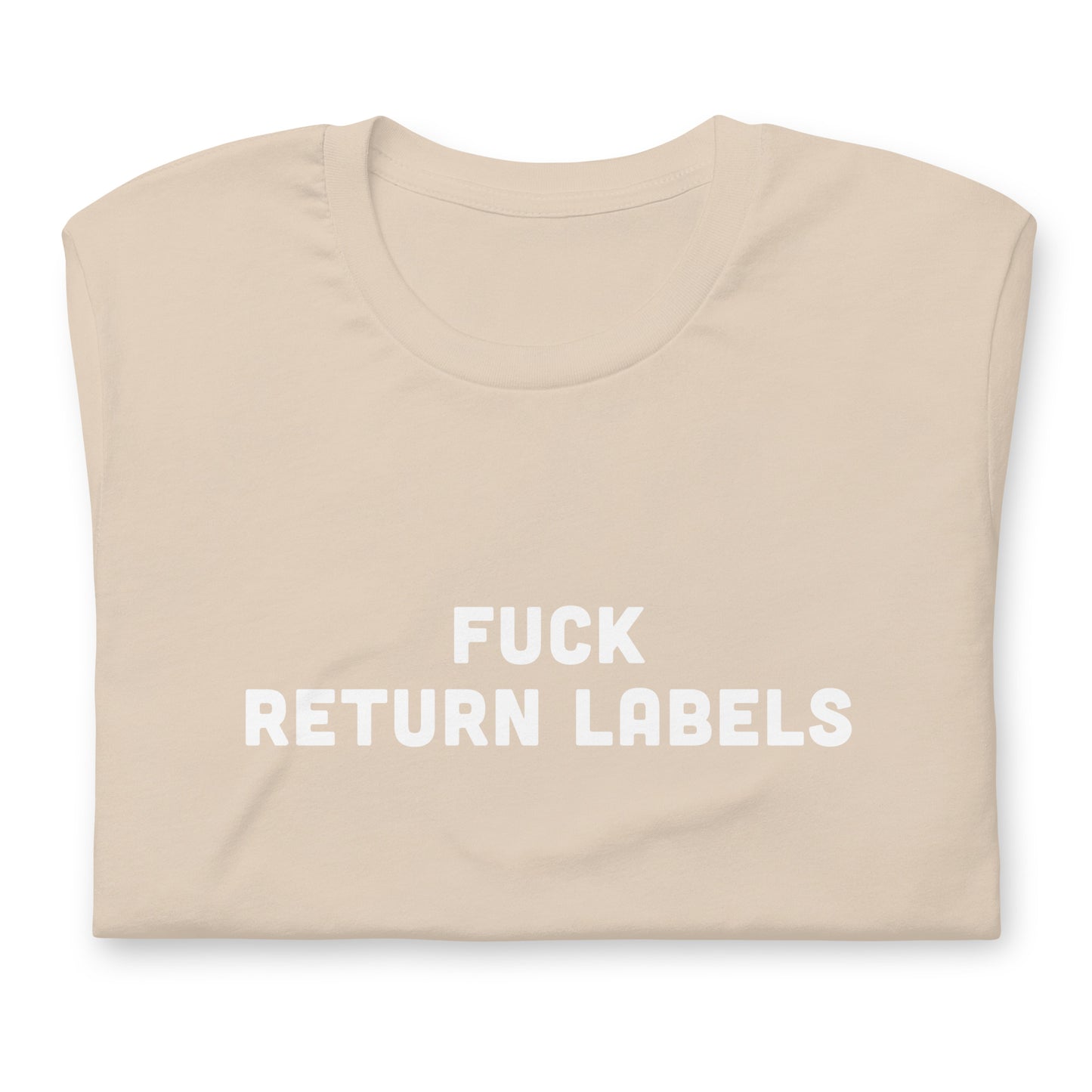 Fuck Return Labels T-Shirt Size L Color Asphalt