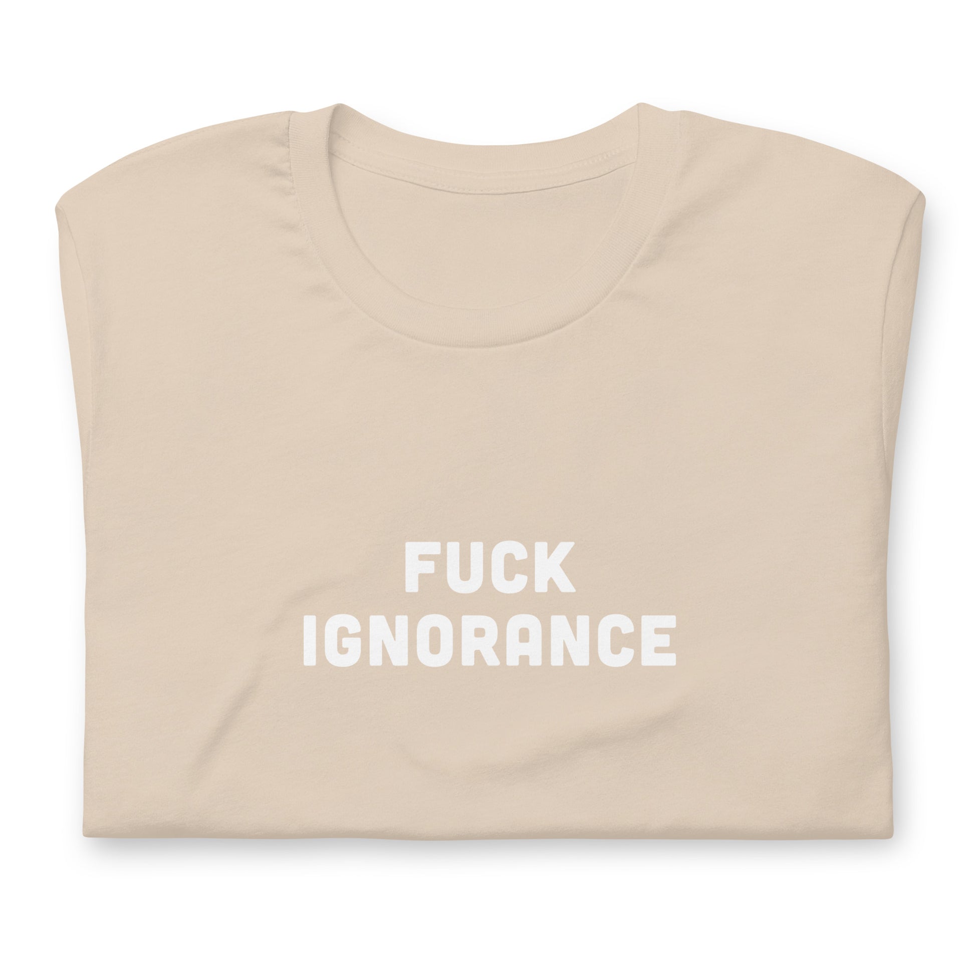 Fuck Ignorance T-Shirt Size L Color Asphalt
