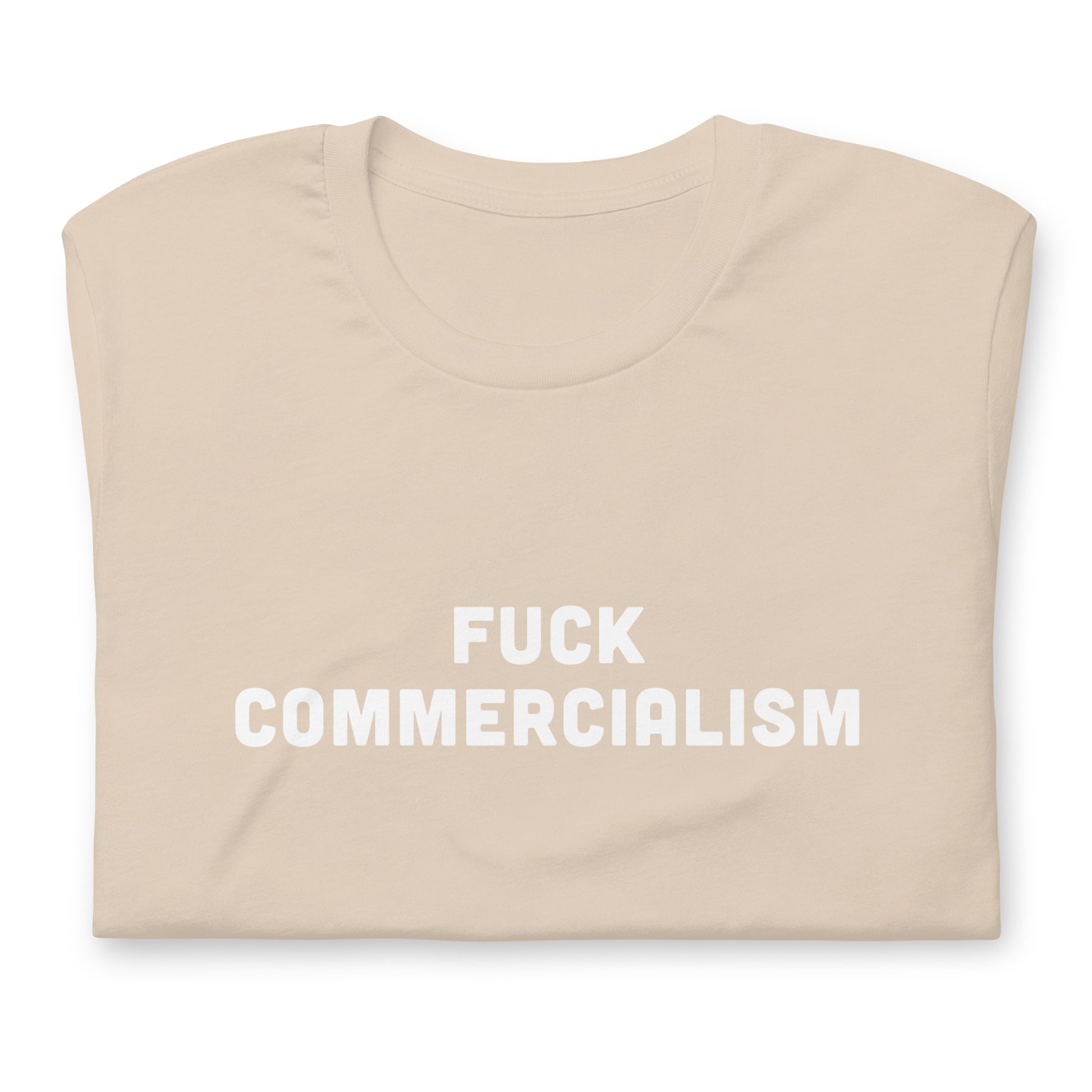 Fuck Commercialism T-Shirt Size L Color Asphalt