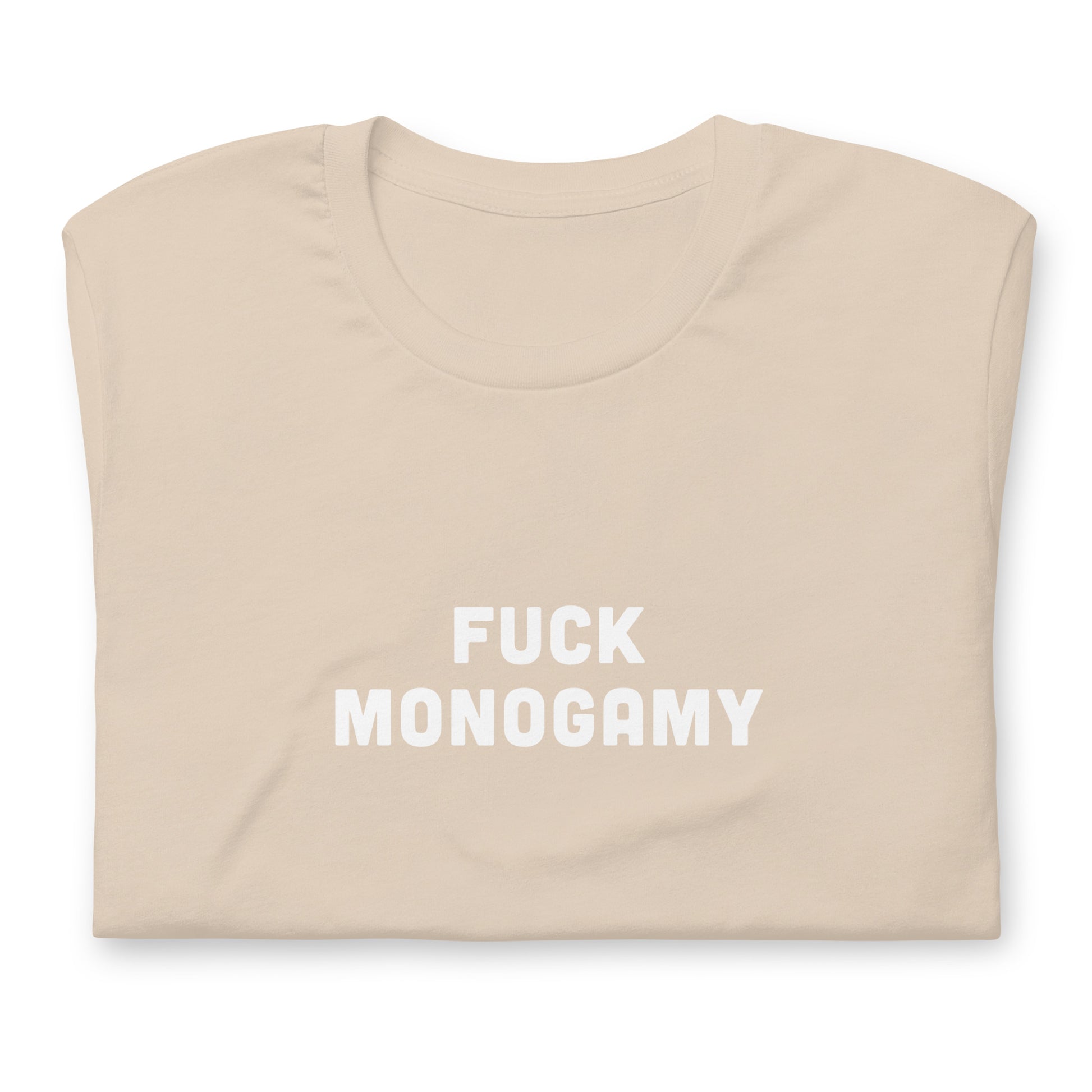 Fuck Monogamy T-Shirt Size XL Color Asphalt