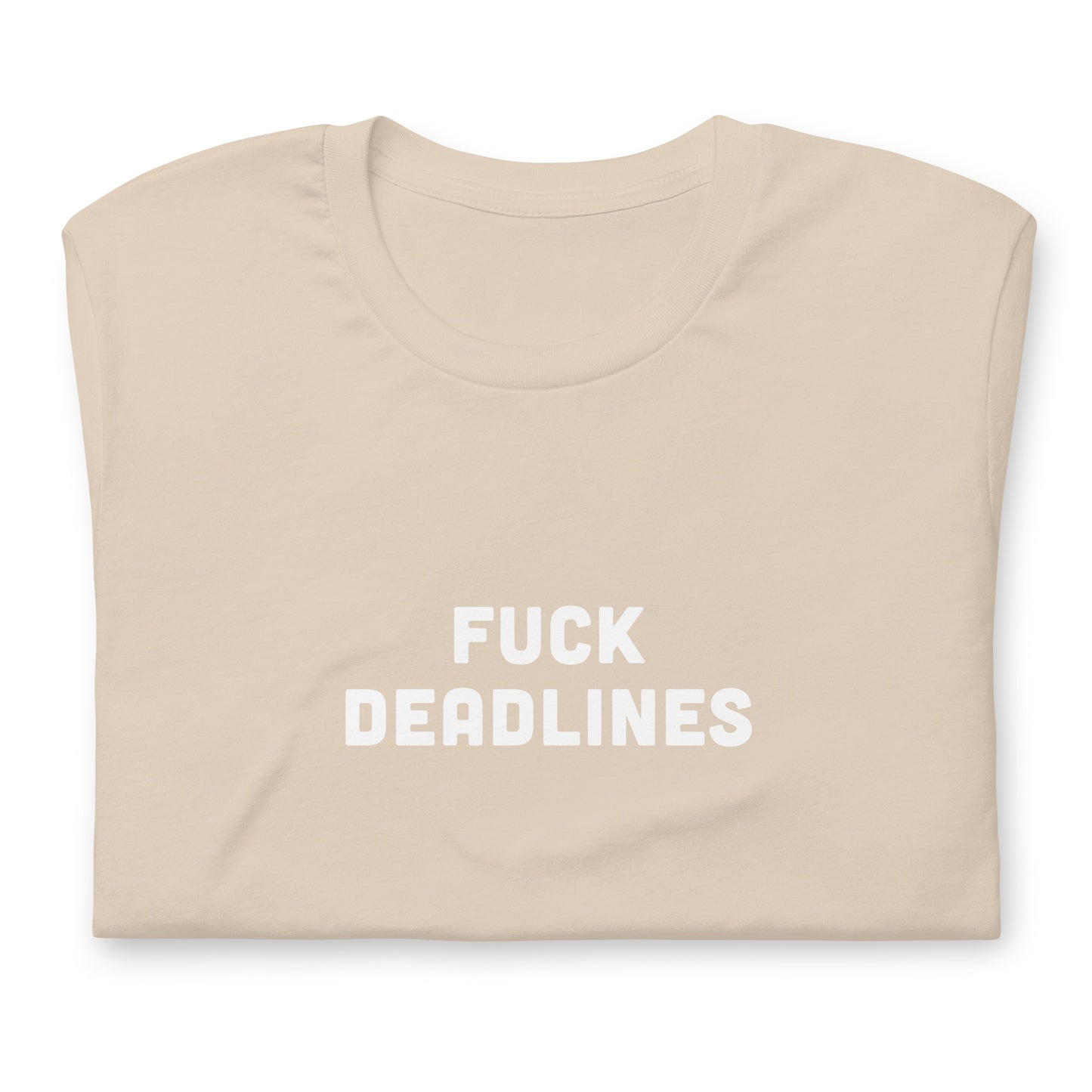 Fuck Deadlines T-Shirt Size L Color Asphalt