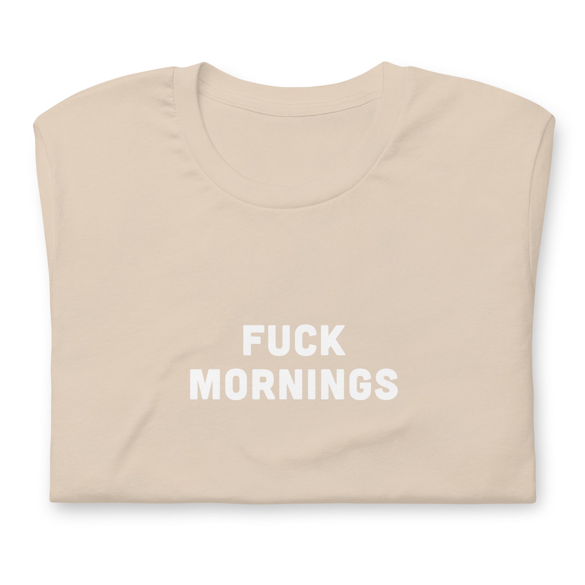 Fuck Mornings T-Shirt Size L Color Asphalt