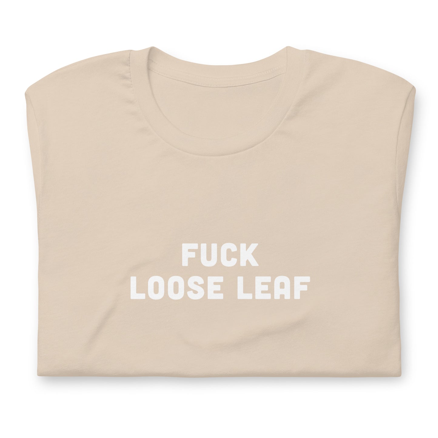 Fuck Loose Leaf T-Shirt Size L Color Asphalt