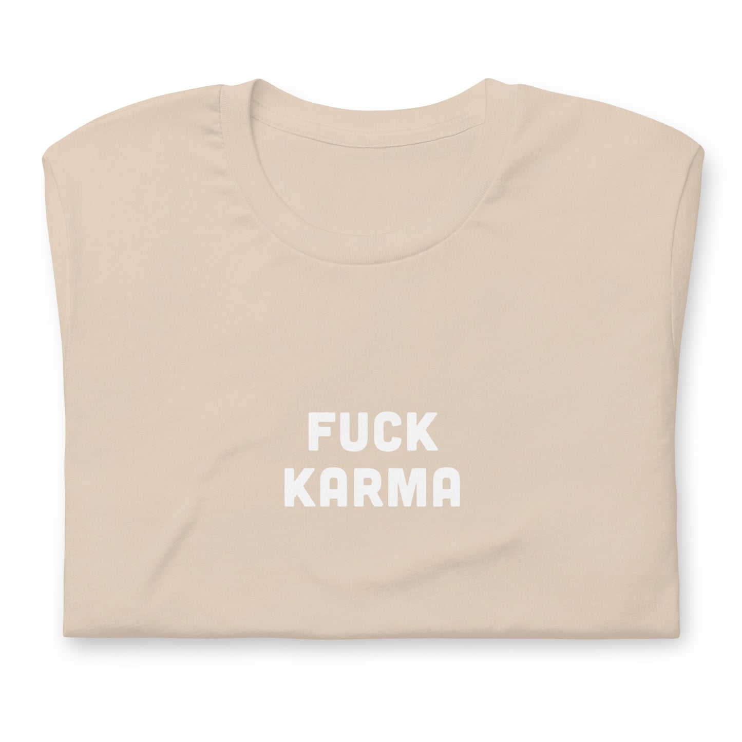 Fuck Karma t-shirt  L Color Asphalt