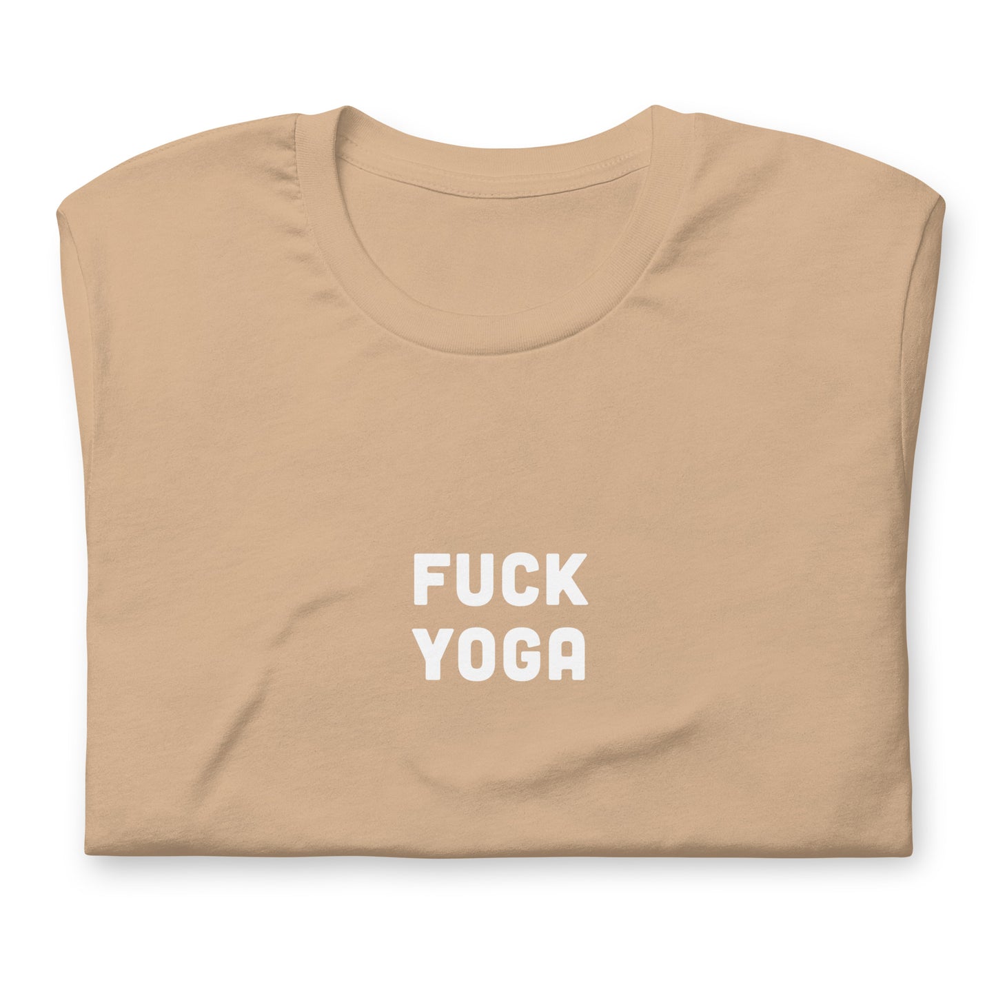 Fuck Yoga T-Shirt Size S Color Black