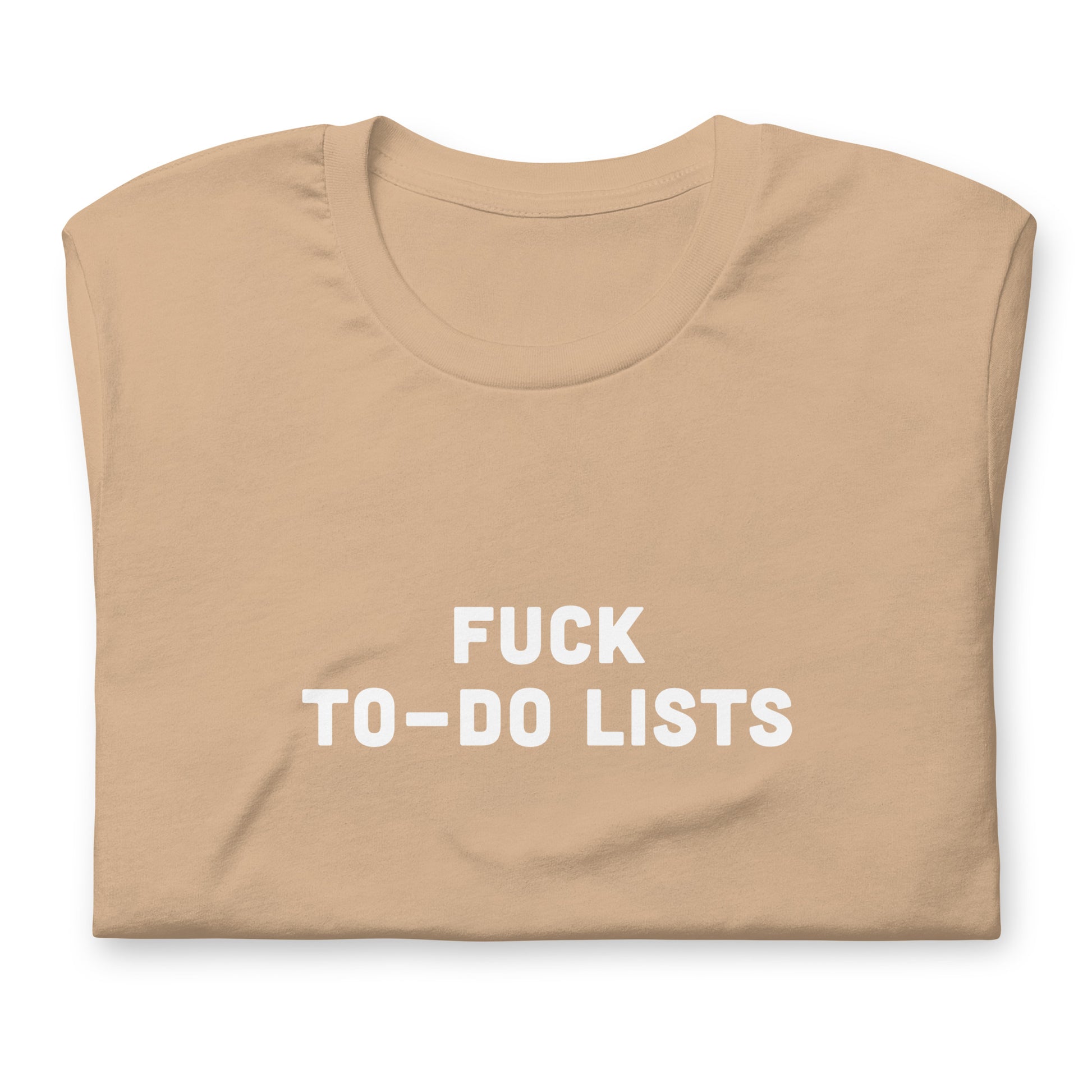 Fuck To Do Lists T-Shirt Size S Color Asphalt