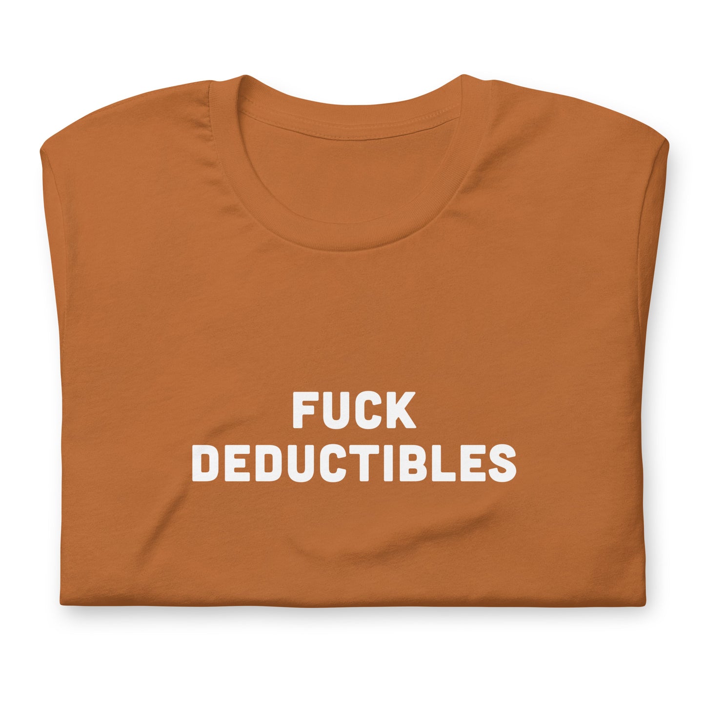 Fuck Deductibles T-Shirt Size L Color Navy