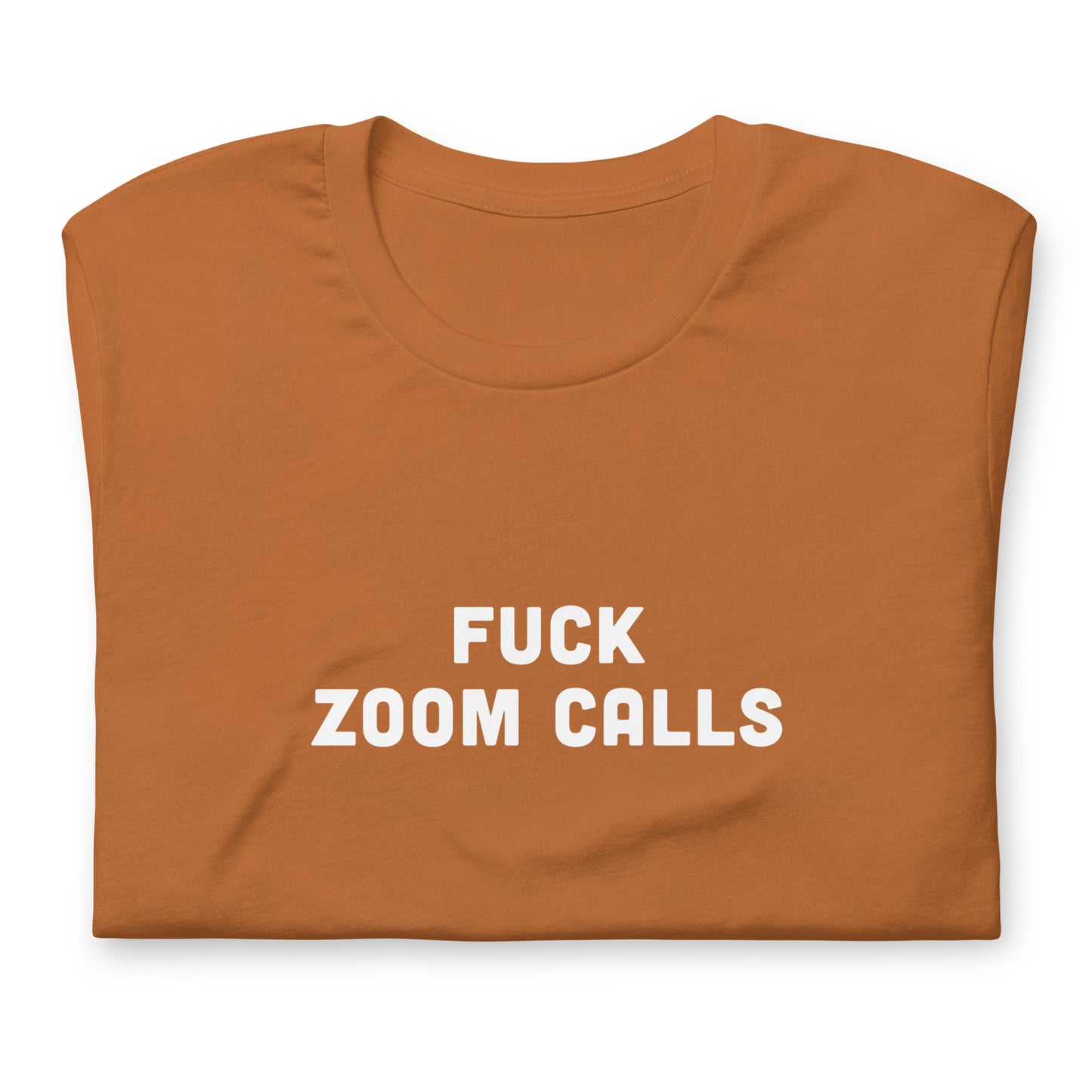 Fuck Zoom Calls T-Shirt Size L Color Navy