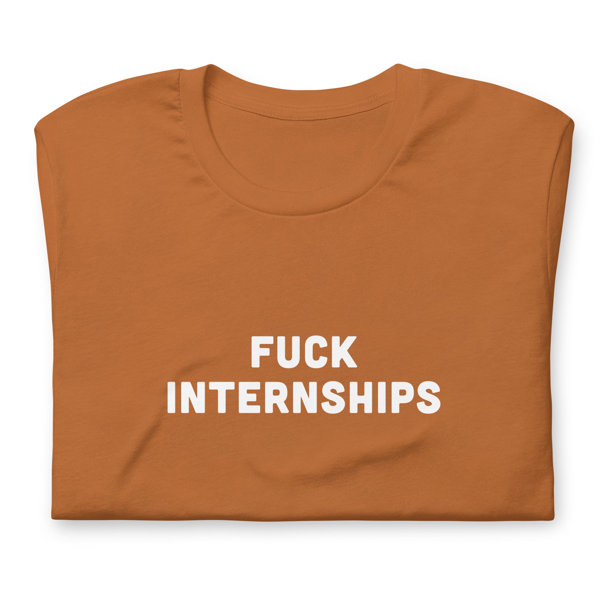 Fuck Interships T-Shirt Size L Color Navy