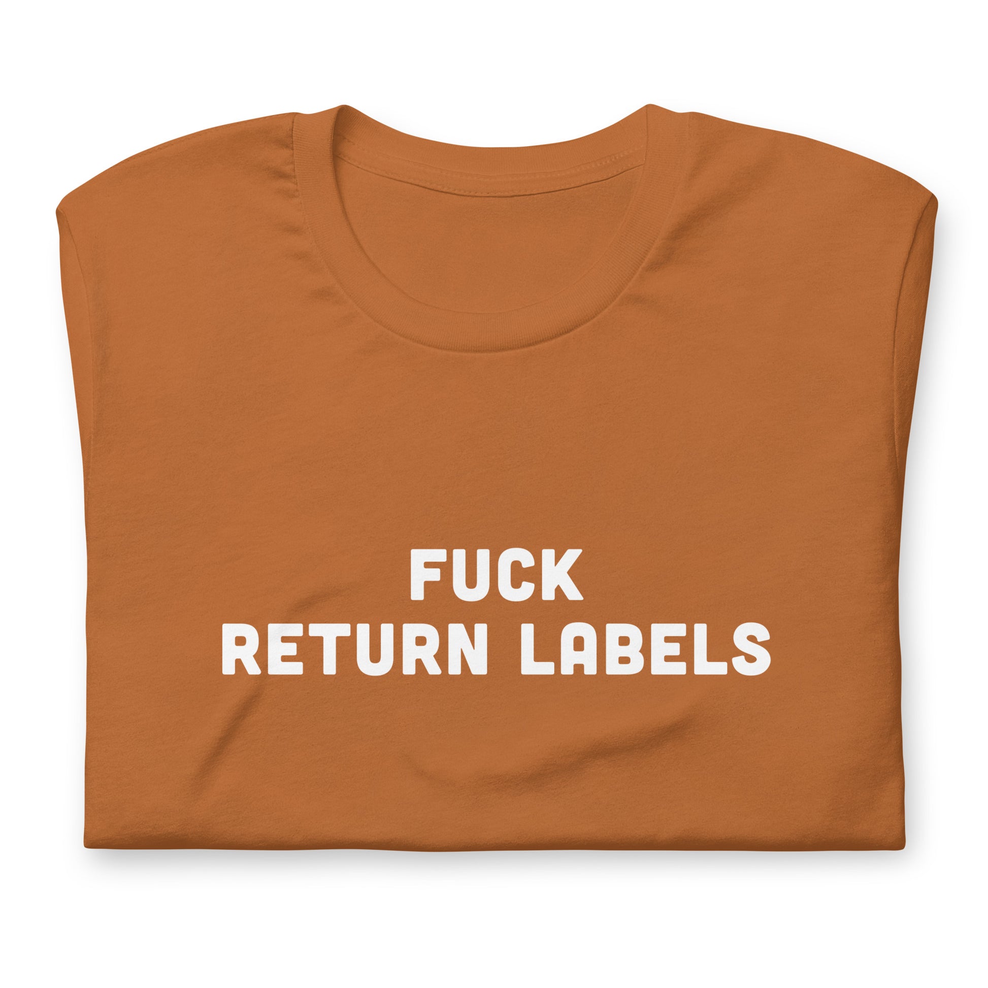 Fuck Return Labels T-Shirt Size L Color Navy