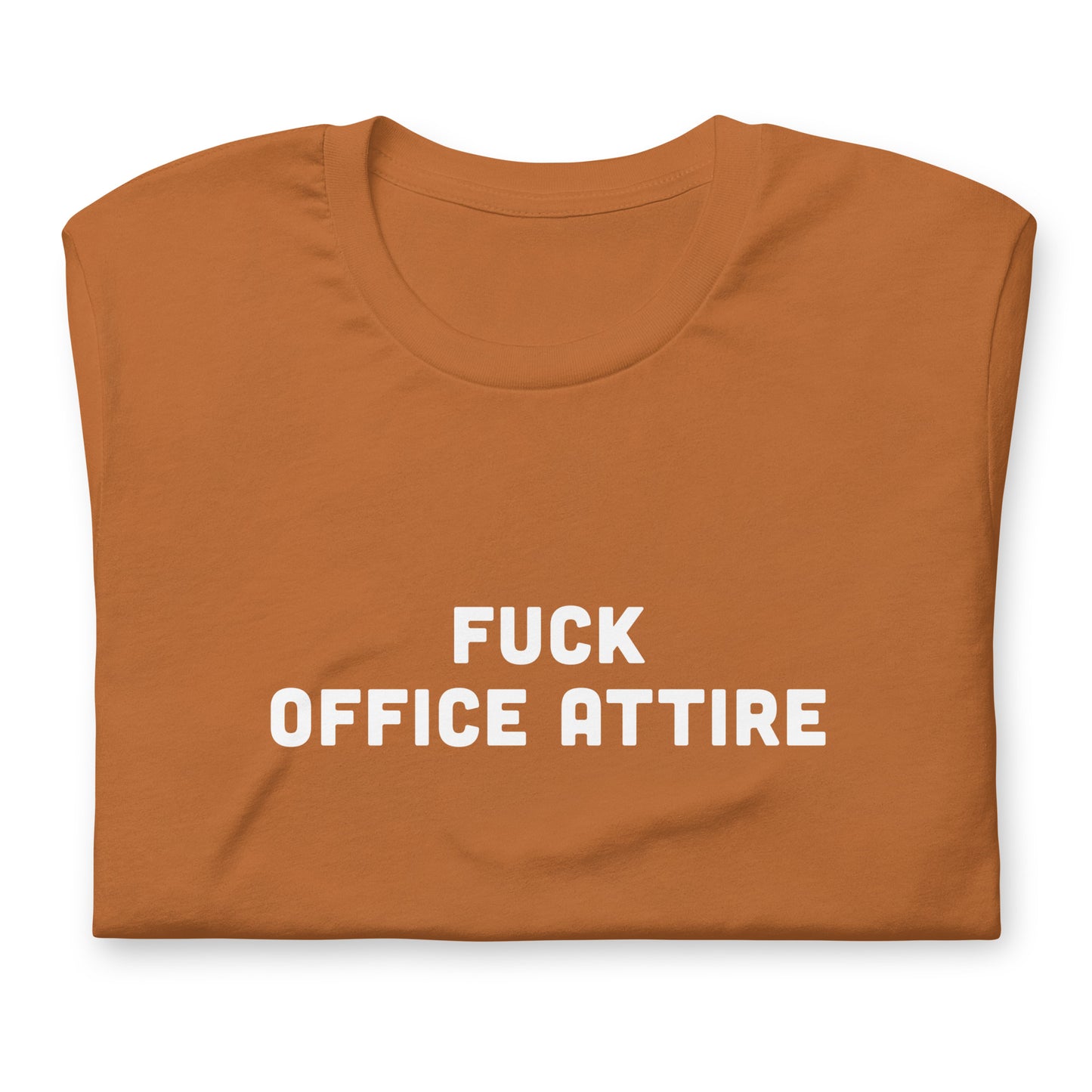 Fuck Office Attire T-Shirt Size XL Color Navy
