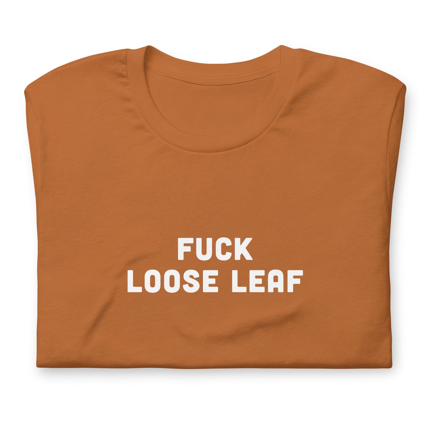 Fuck Loose Leaf T-Shirt Size L Color Navy