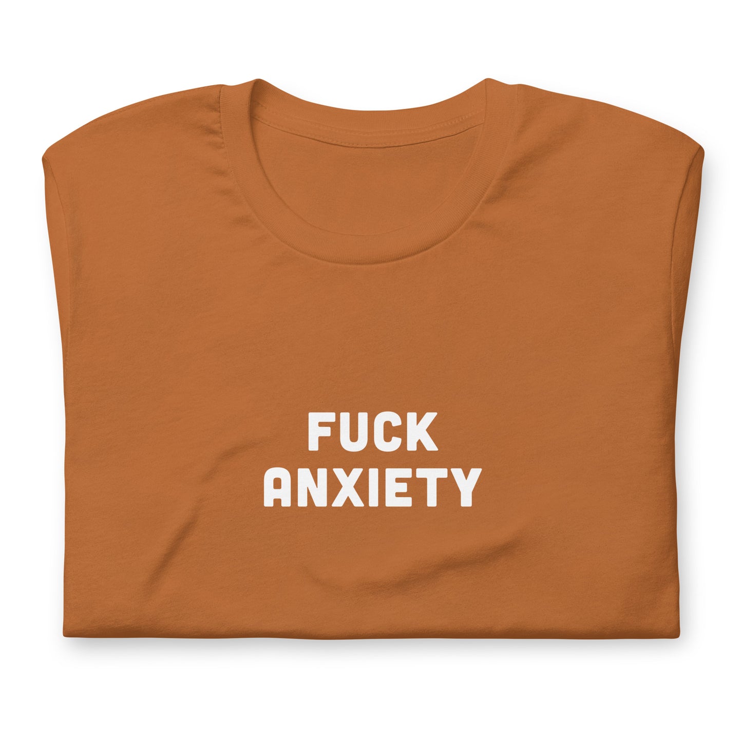 Fuck Anxiety T-Shirt Size XL Color Navy