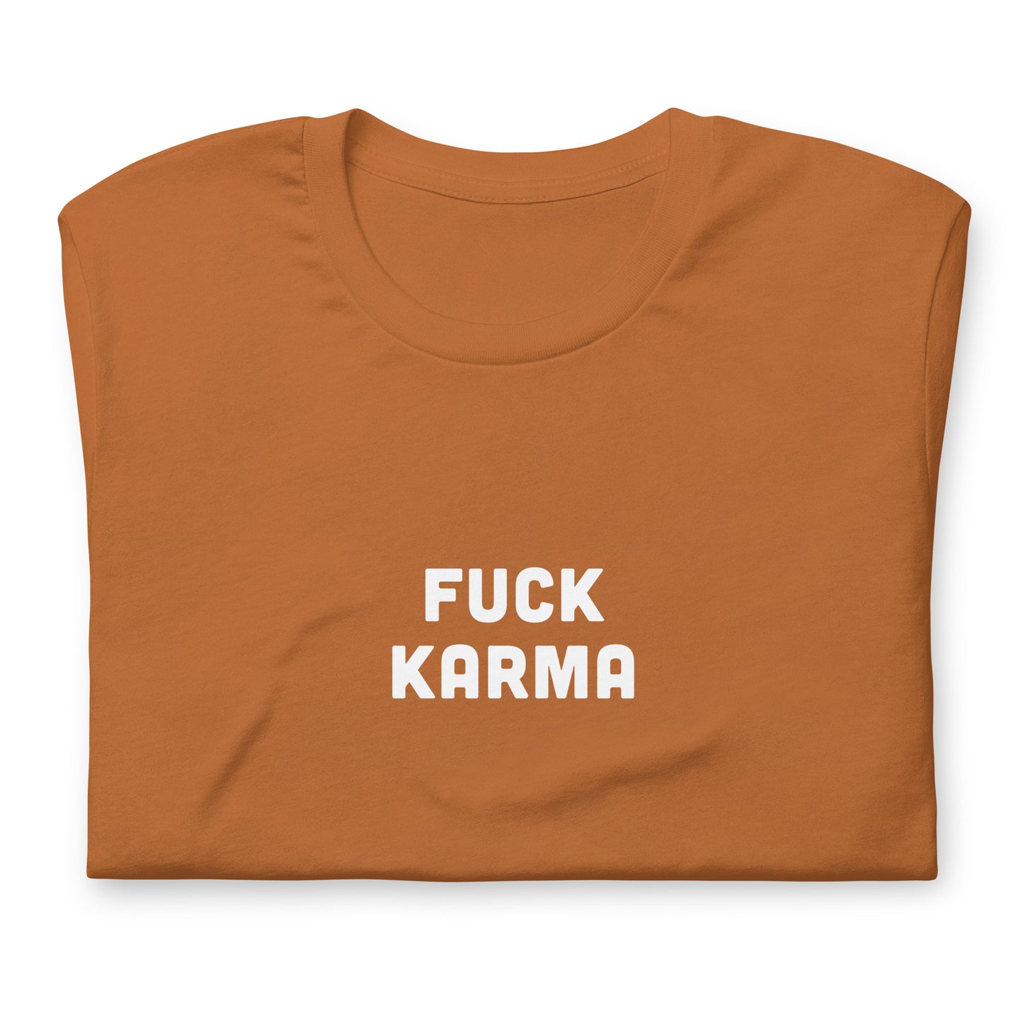 Fuck Karma t-shirt  L Color Navy