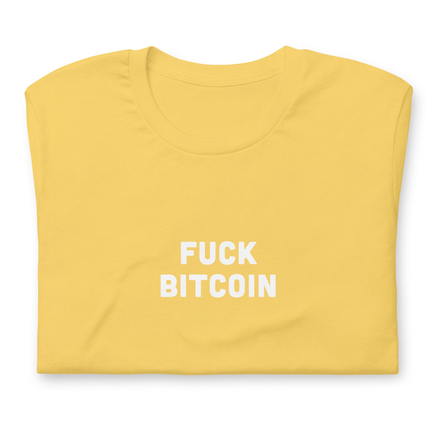 Fuck Bitcoin T-Shirt Size XL Color Asphalt