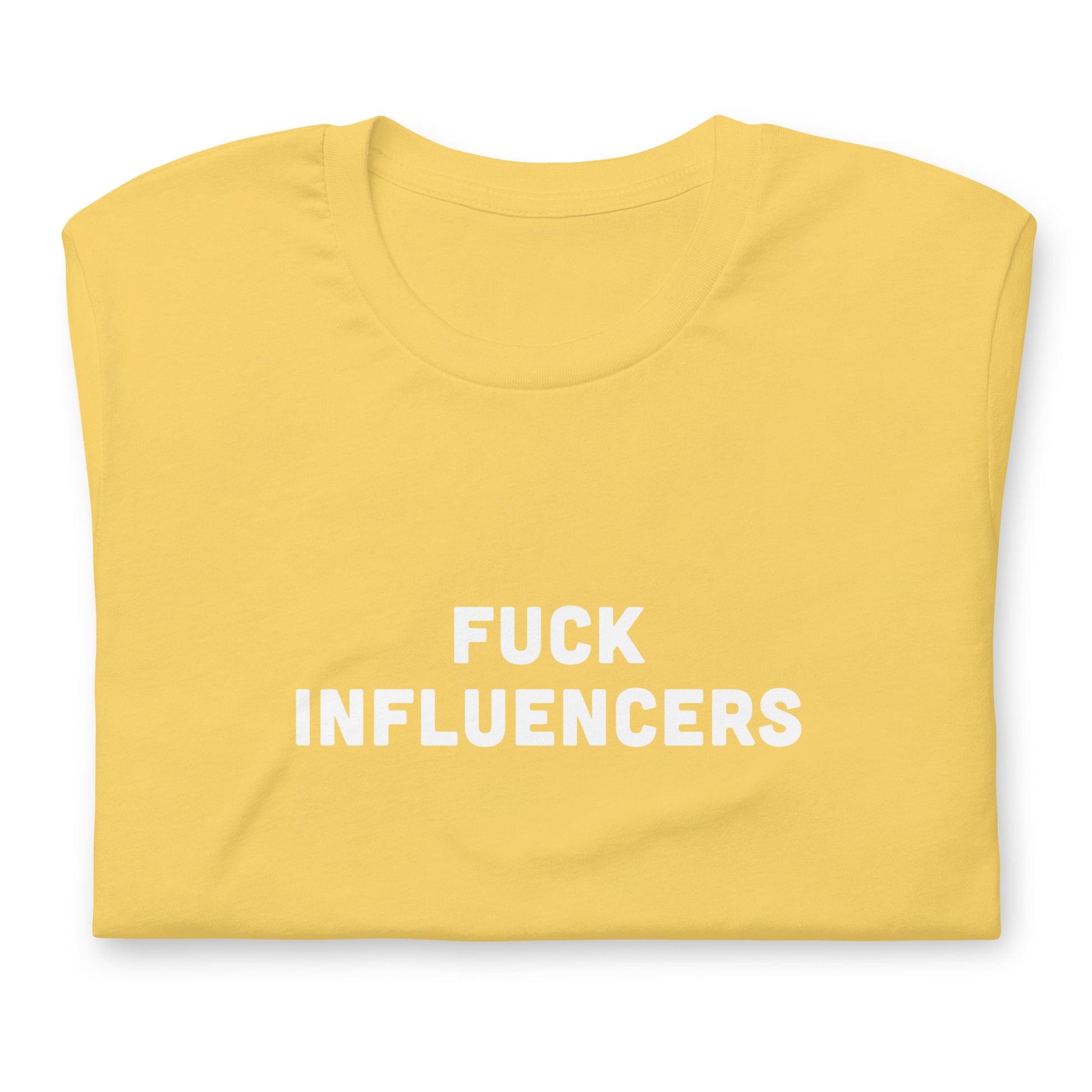 Fuck Influencers T-Shirt Size XL Color Asphalt
