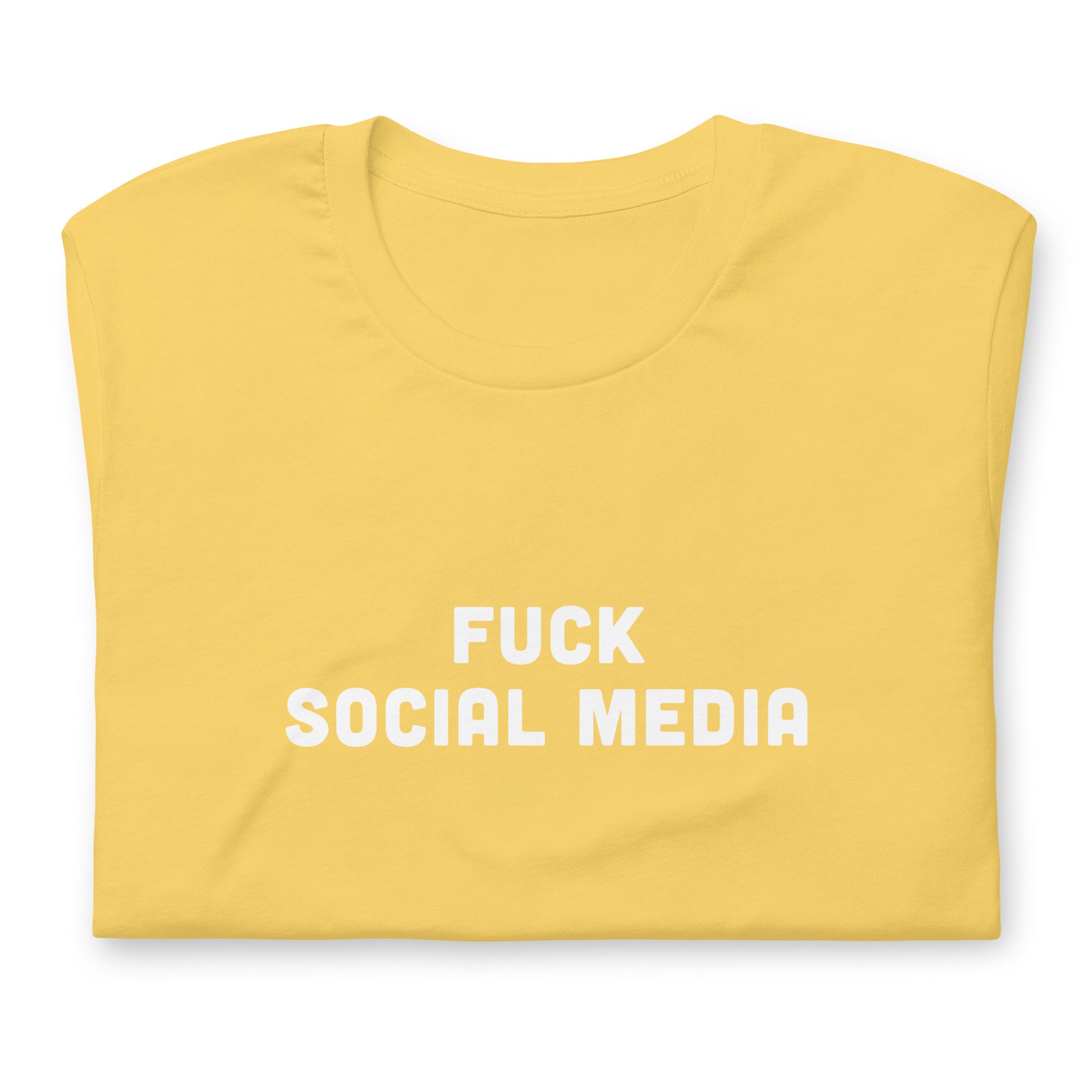 Fuck Social Media T-Shirt Size XL Color Asphalt