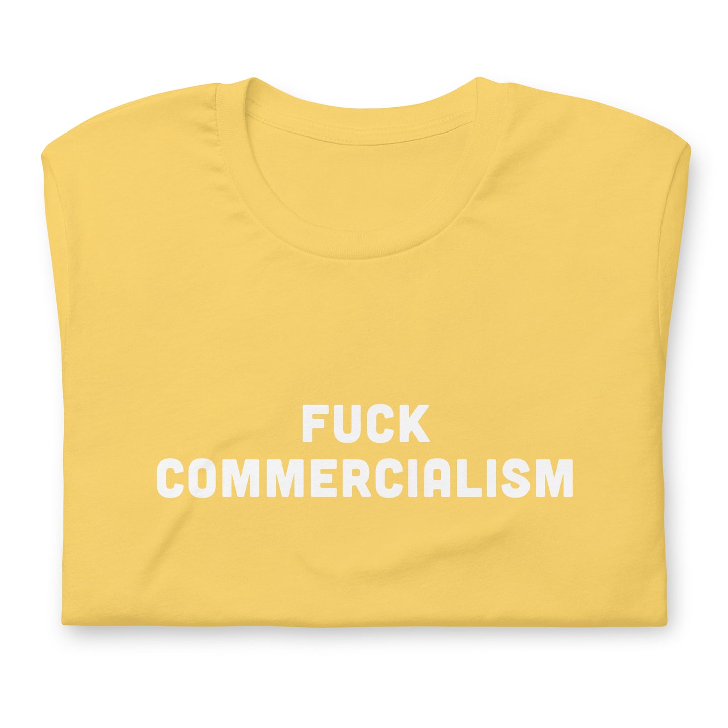 Fuck Commercialism T-Shirt Size XL Color Asphalt
