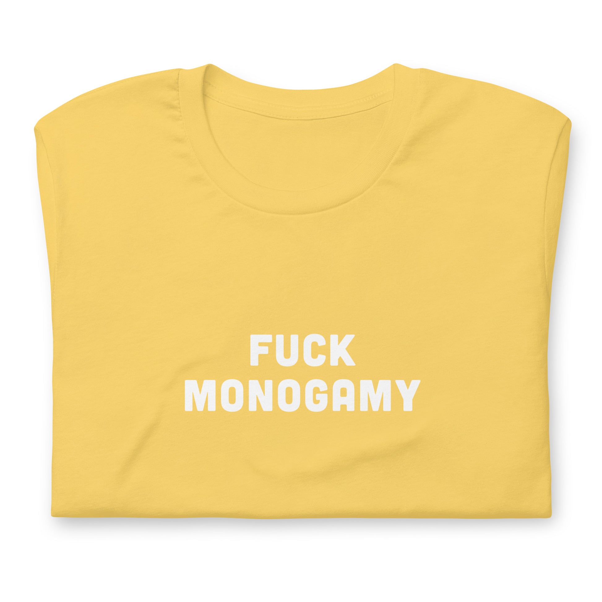 Fuck Monogamy T-Shirt Size 2XL Color Asphalt