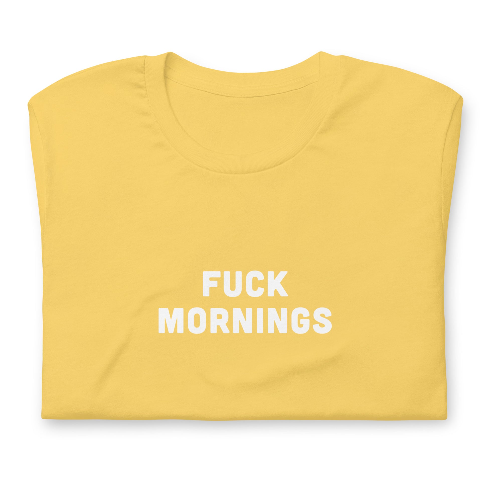 Fuck Mornings T-Shirt Size XL Color Asphalt