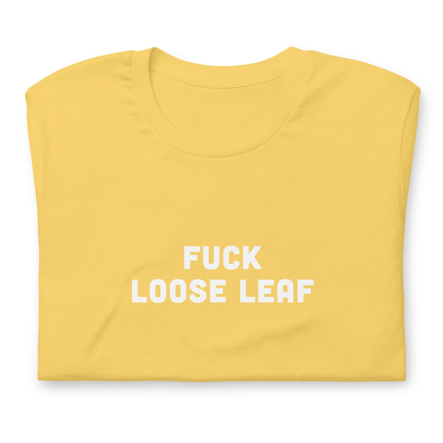 Fuck Loose Leaf T-Shirt Size XL Color Asphalt